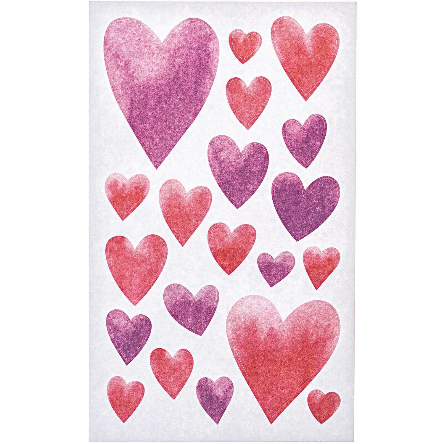 Paper Poetry Sticker It must be love Herzen aquarell 4 Blatt von Rico Design