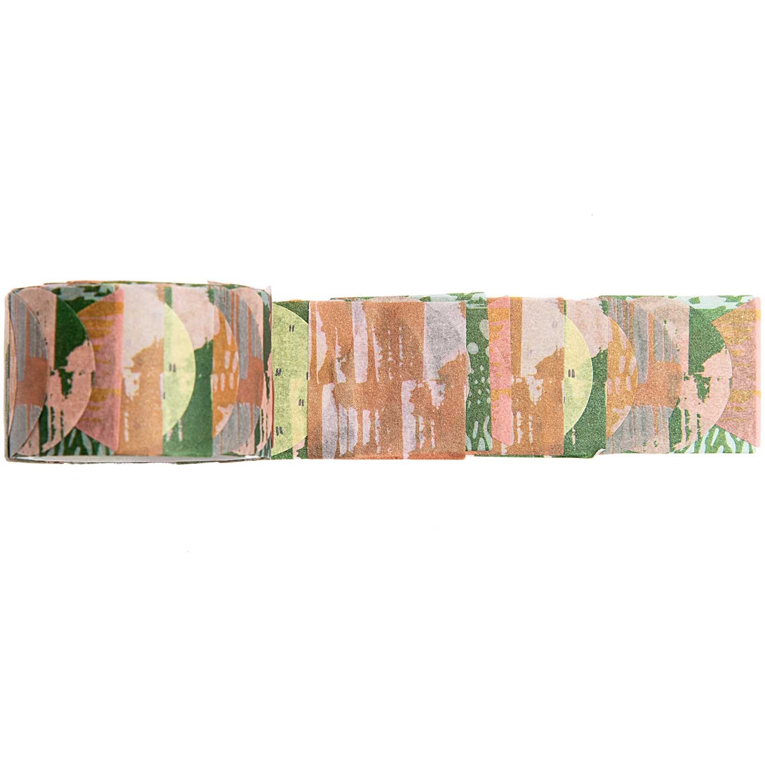 Washi Sticker Struktur 200 Stück von Rico Design Washi Sticker Struktur 200 Stück von Rico Design mit geometrischen Mustern in Grün, Rosa und Orange. Ideal für kreative Projekte und Dekorationen.