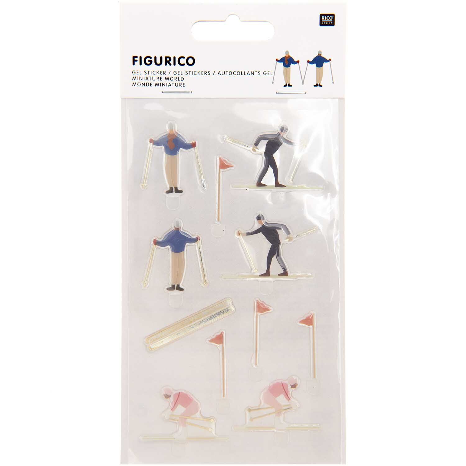 Figurico Gelsticker Skifahrer von Rico Design