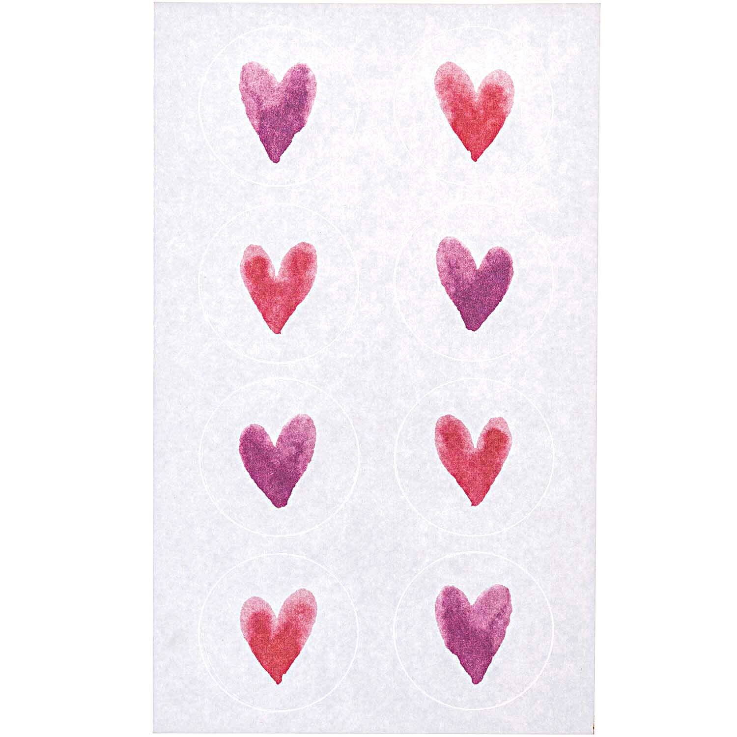 Paper Poetry Sticker It must be love Herzen aquarell 4 Blatt von Rico Design Paper Poetry Sticker It must be love: Aquarell-Herzen in Rosa und Rot auf vier Blättern von Rico Design.