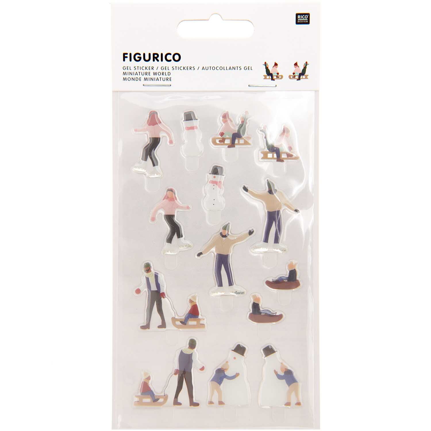 Figurico Gelsticker Schneevergnügen von Rico Design