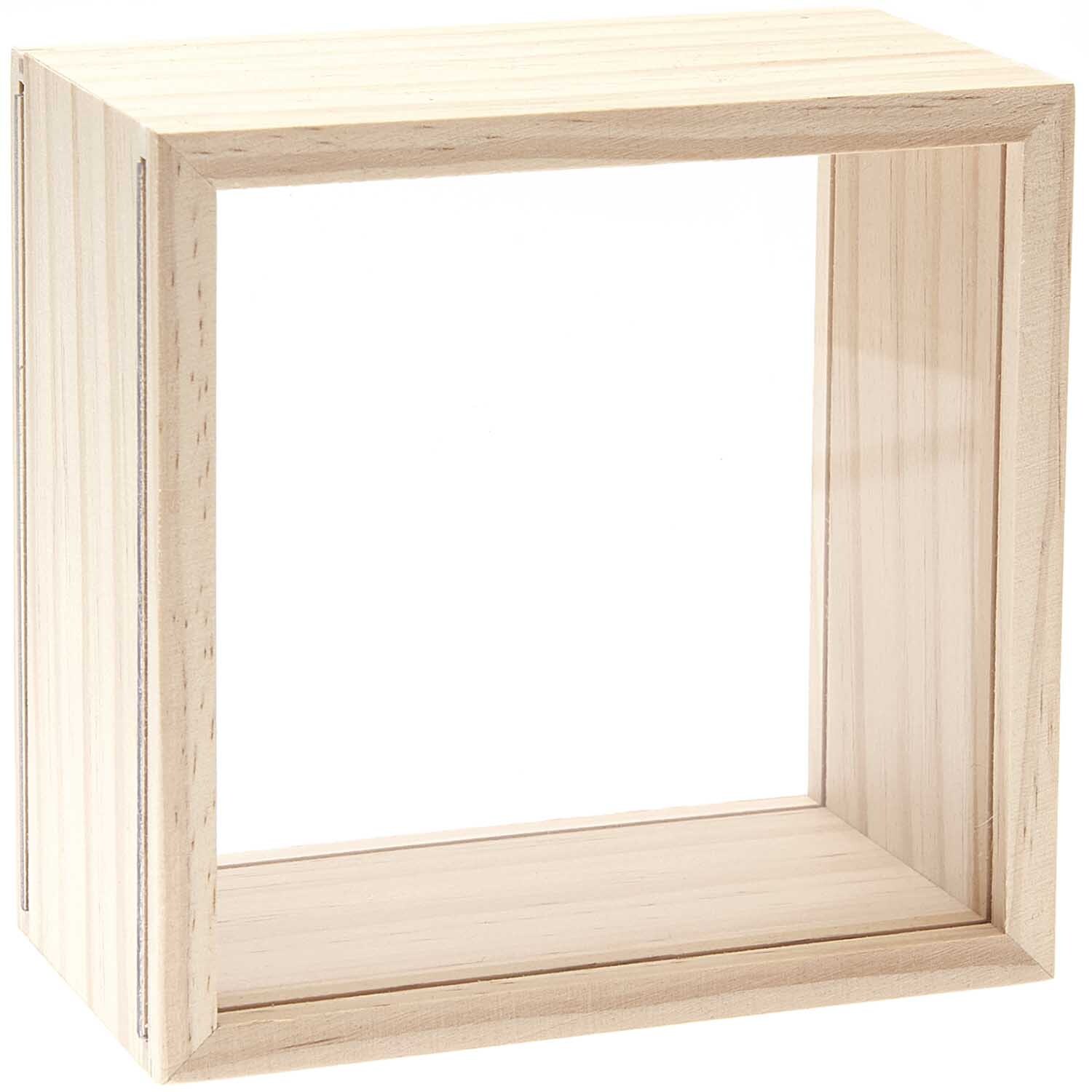 Figurico Objektkasten mit 2 Acrylscheiben Größe 13x13x8cm von Rico Design Figurico Objektkasten mit 2 Acrylscheiben, naturfarben, ideal zur Präsentation von Sammlerstücken.