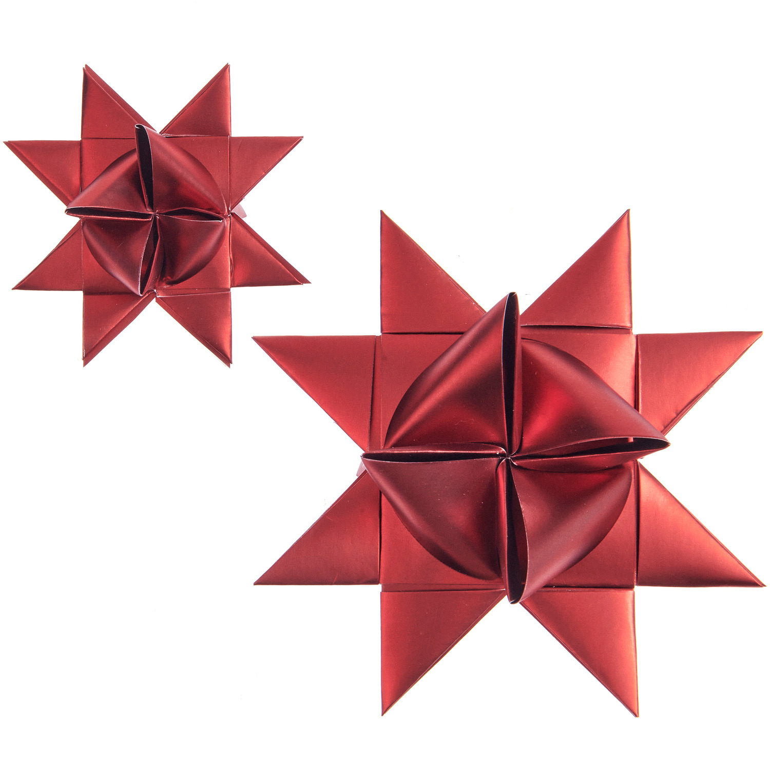 Paper Poetry Bandes de Fröbel Metallic M+L 60 pièces Couleur Rouge from Rico Design Paper Poetry Fröbelstreifen Metallic M+L, rote Sterne aus Papier, ideal für festliche Dekorationen, 60 Stück von Rico Design.