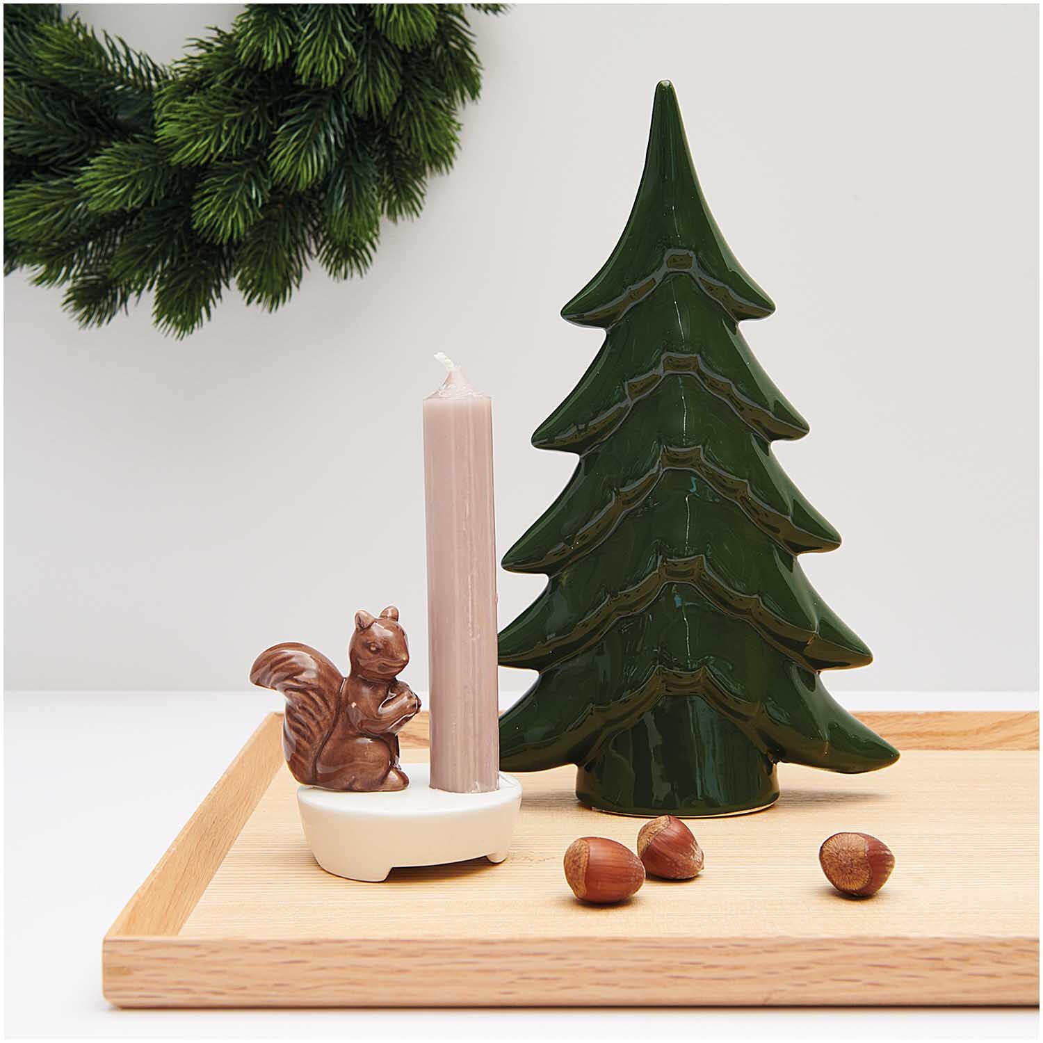 Tanne aus Keramik grün 27,5cm von Rico Design