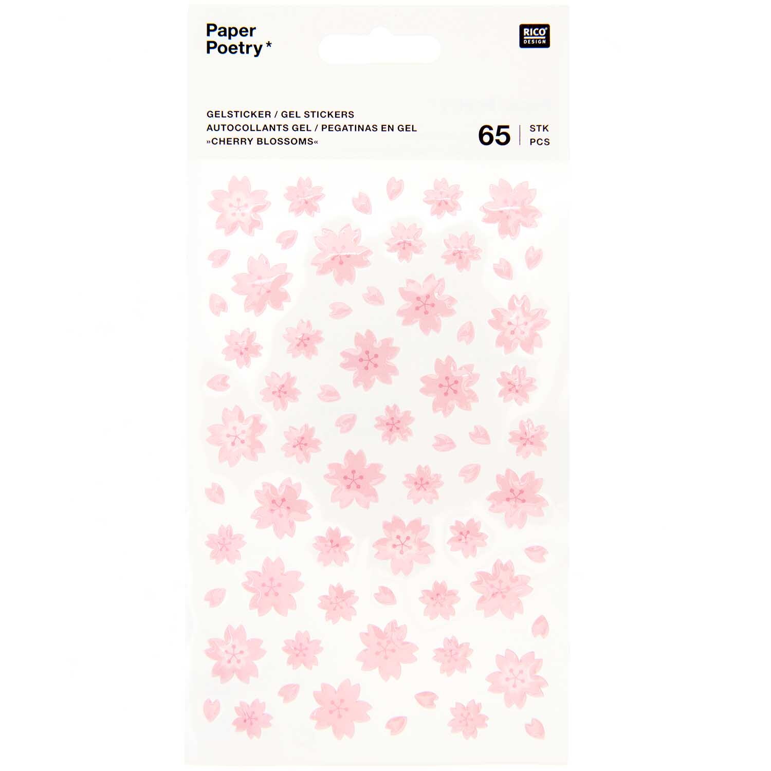 Paper Poetry Gelsticker Kirschblüten von Rico Design