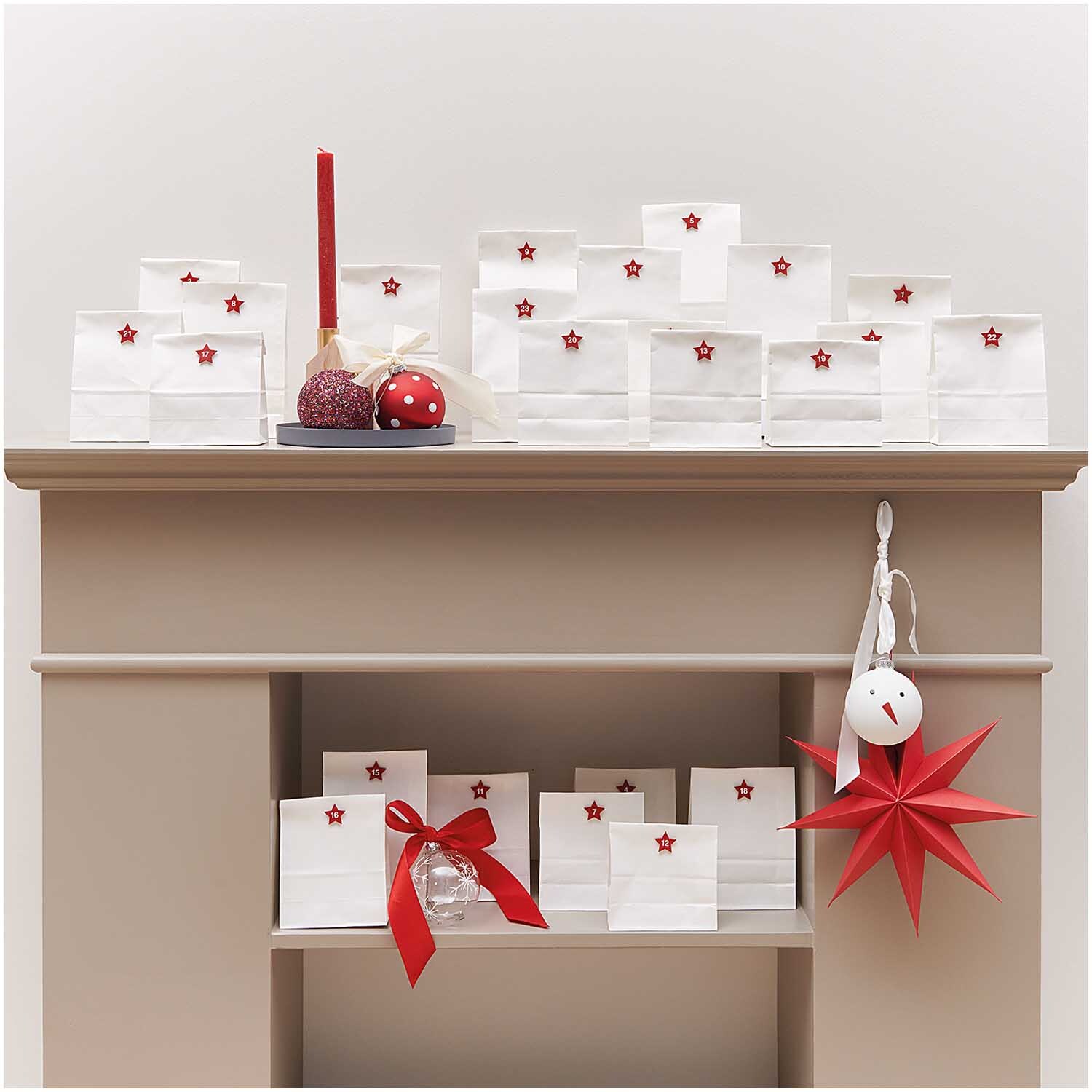 Glaskugel Baumschmuck Schneemann 8cm von Rico Design