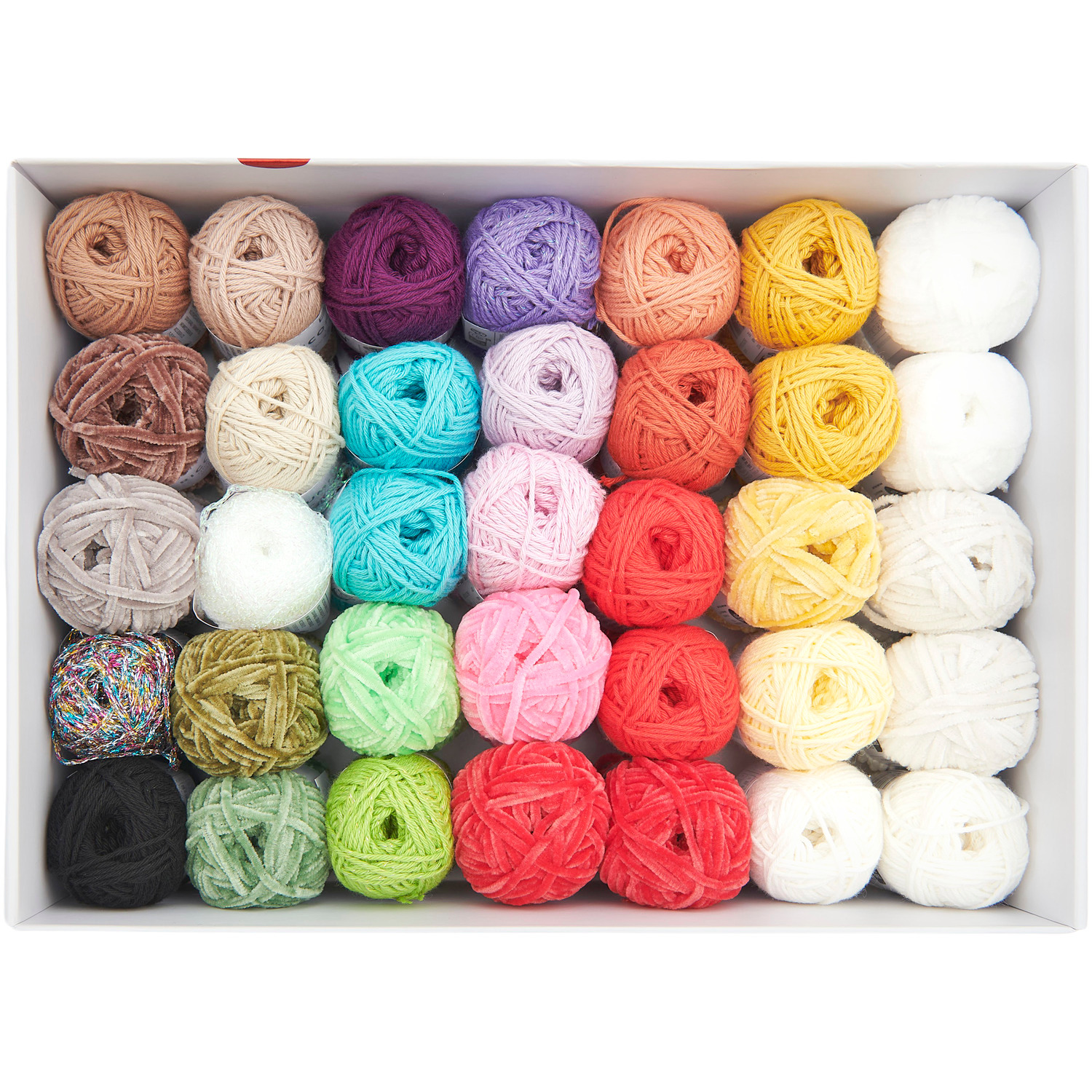 Ricorumi Shrooom Garn-Set 35 Farben 25g von Rico Design Ricorumi Shrooom Garn-Set: 35 bunte Wollknäuel à 25g in einer Box, ideal für kreative Häkelprojekte.