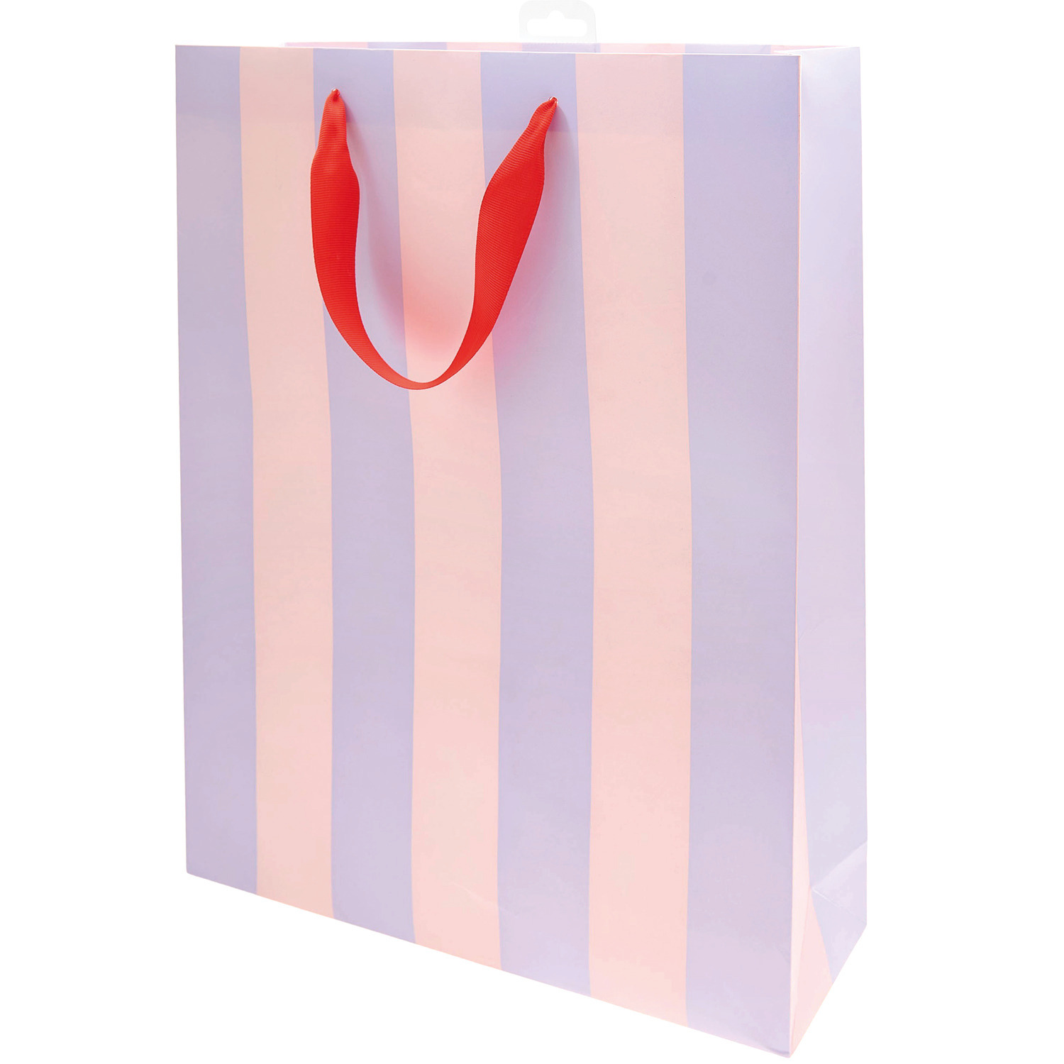 Geschenktüte Streifen Rosa-Flieder 18x26x12cm von Rico Design