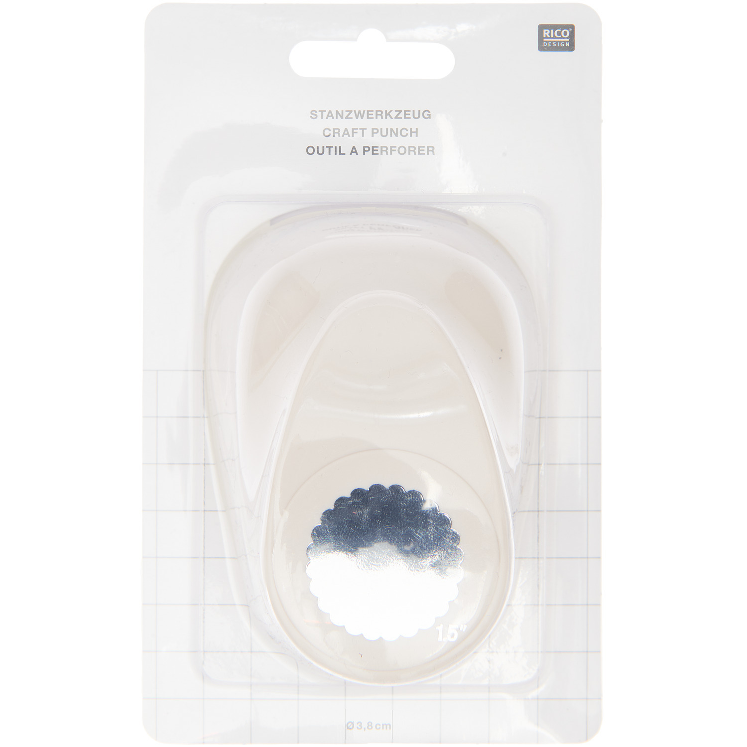 Paper Poetry Stanzer Kreis Wellenmuster 3,8cm von Rico Design