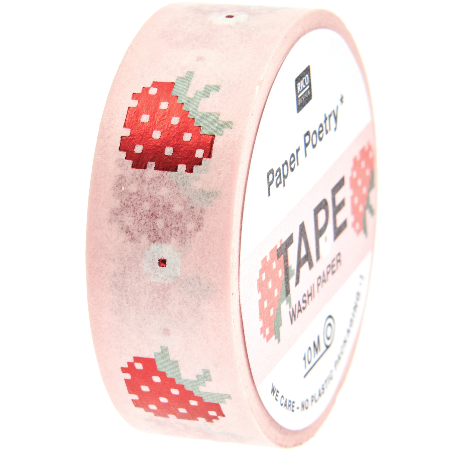 Paper Poetry Tape Futschikato Erdbeeren 1,5cmx10m von Rico Design