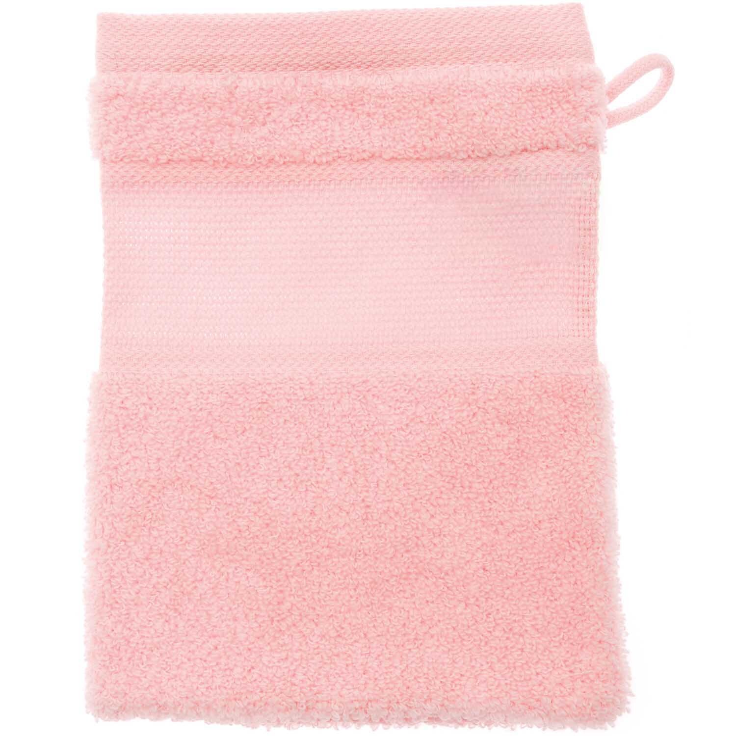 Gant de toilette 15x21cm Couleur Rose clair from Rico Design Waschhandschuh 15x21cm in hellrosa von Rico Design, flauschig und ideal für sanfte Hautpflege.