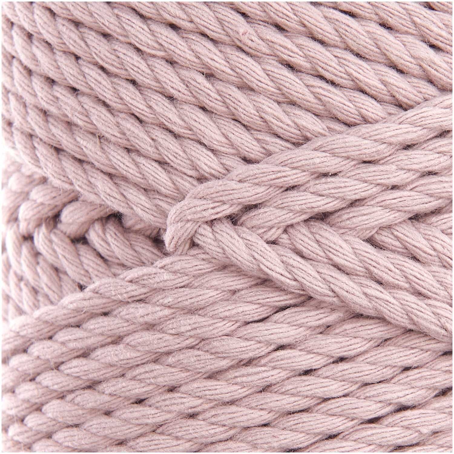 Creative Cotton Cord skinny Makramee-Garn 190g 55m Farbe Altrosa von Rico Design