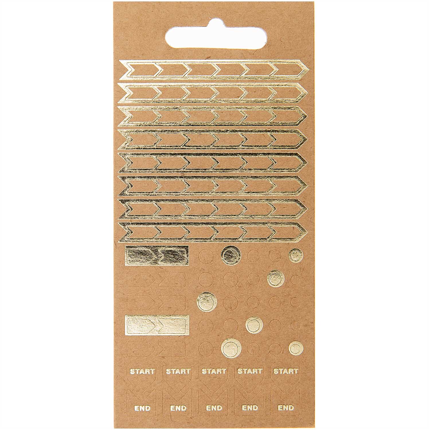 Paper Poetry Stickerbuch Register Kraftpapier 10 Blatt von Rico Design