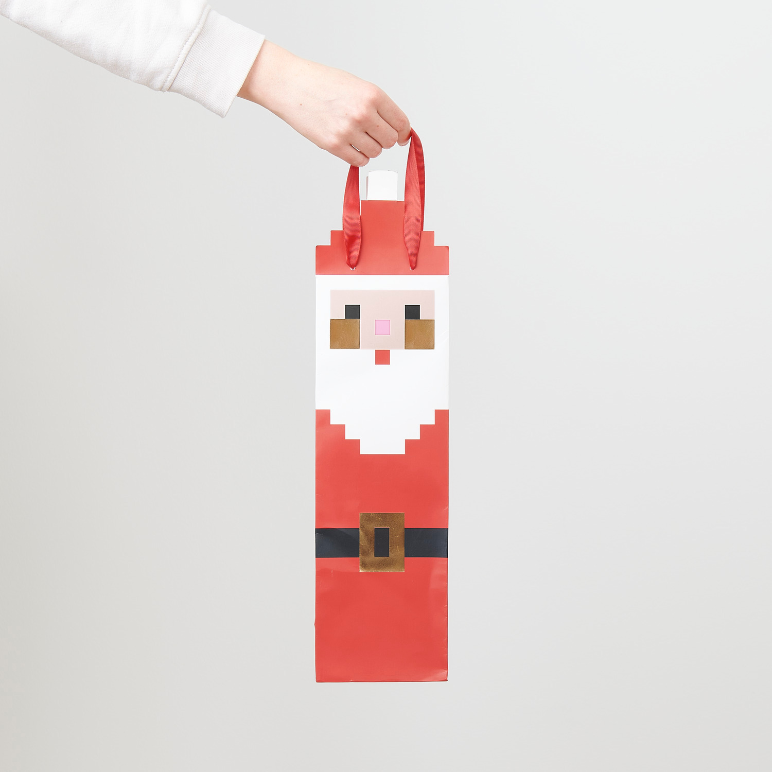 Flaschentüte Weihnachtsmann 12x43x8cm von Rico Design