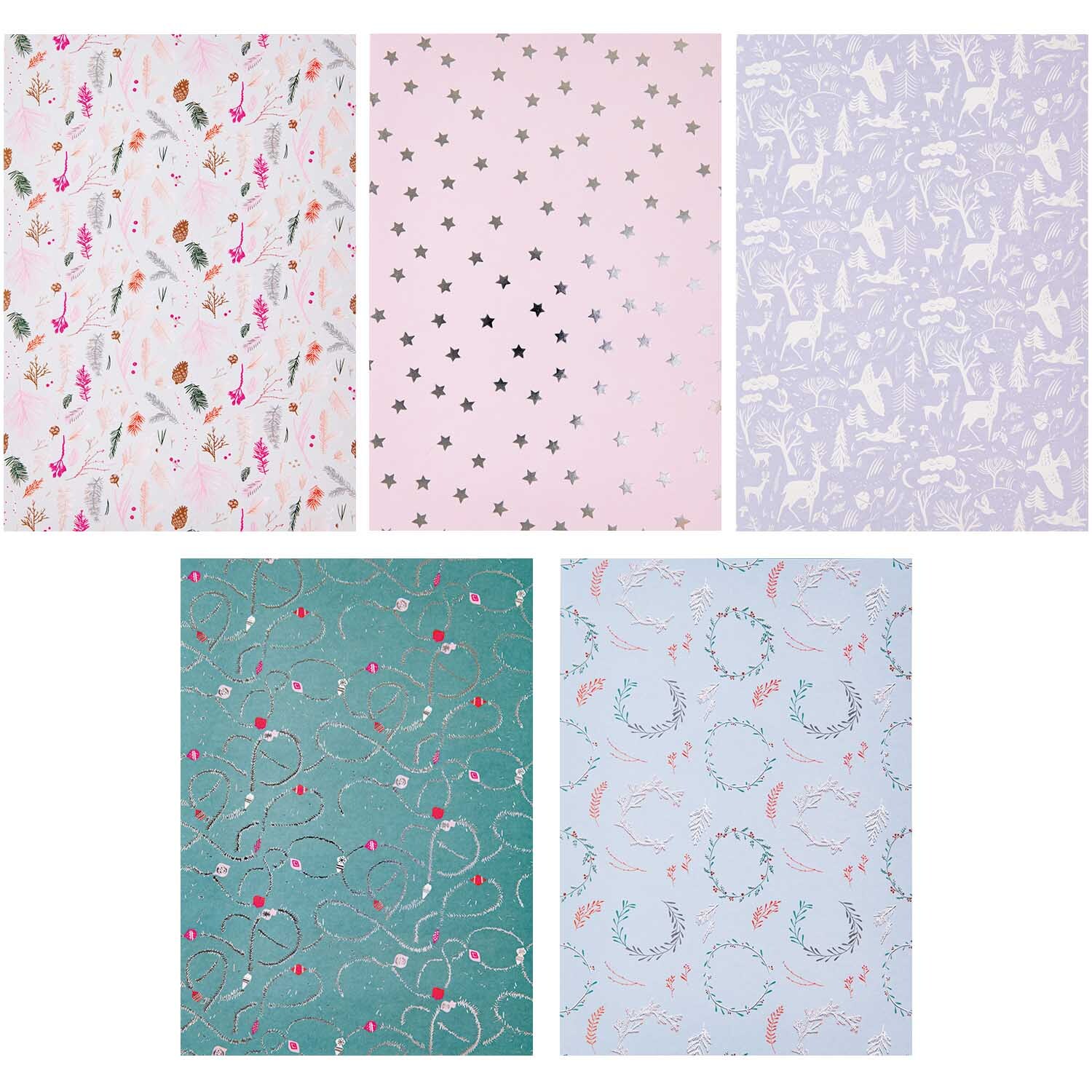 Paper Poetry Motivpapier Nostalgic Christmas pastell 30 Blatt von Rico Design
