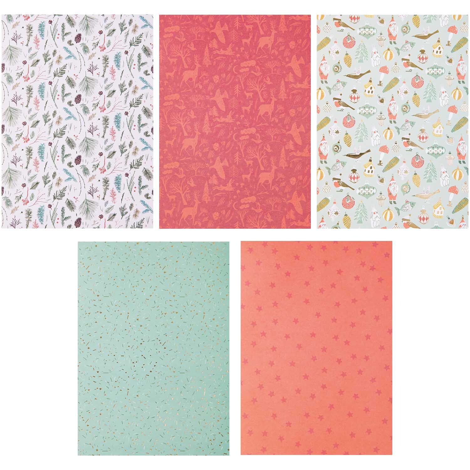 Paper Poetry Motivpapier Nostalgic Christmas classic 30 Blatt von Rico Design