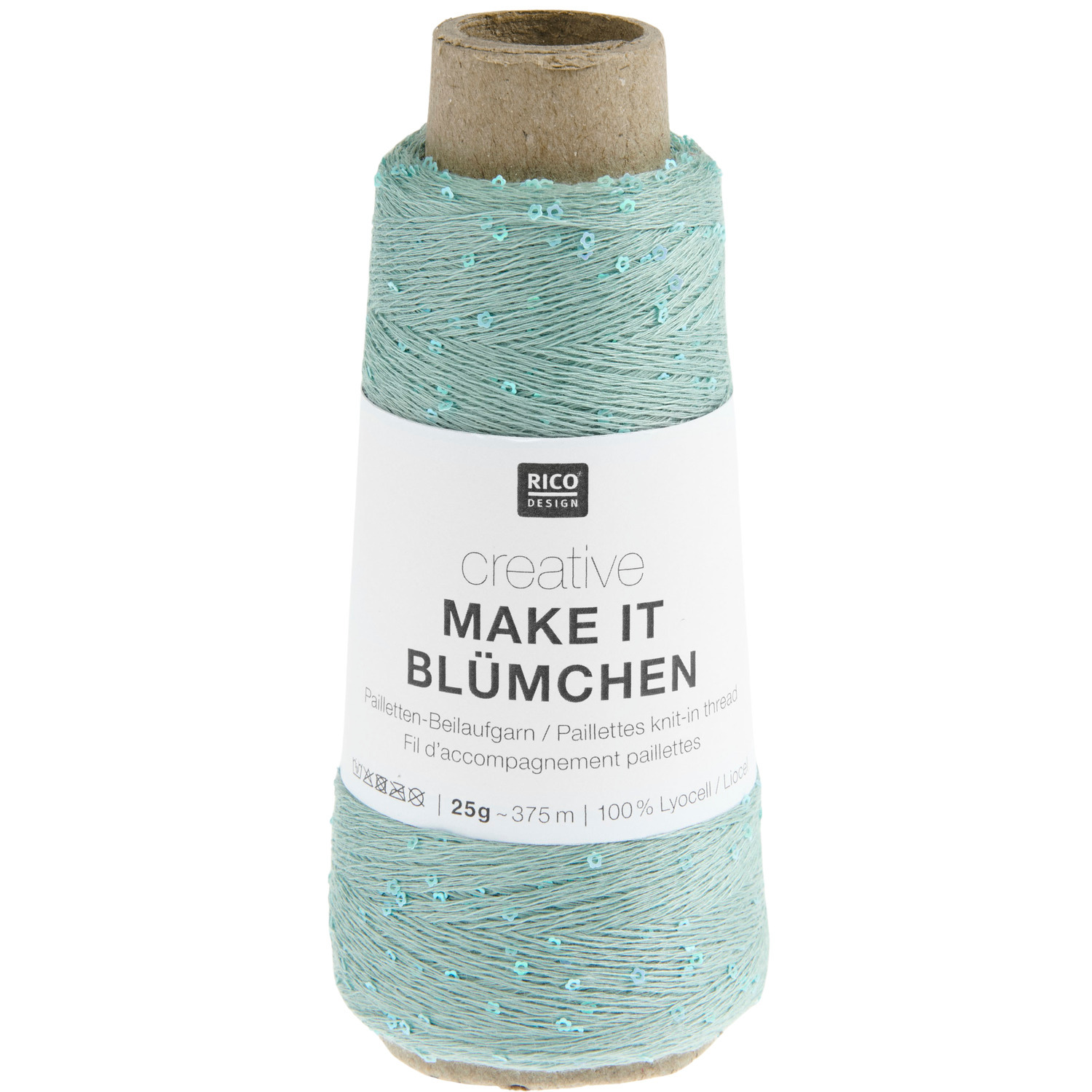 Creative Make It Blümchen 25g 375m Farbe Patina von Rico Design Creative Make It Blümchen Strickset mit Patina-Farbton, präsentiert von Rico Design, ideal für Dreieckstücher.