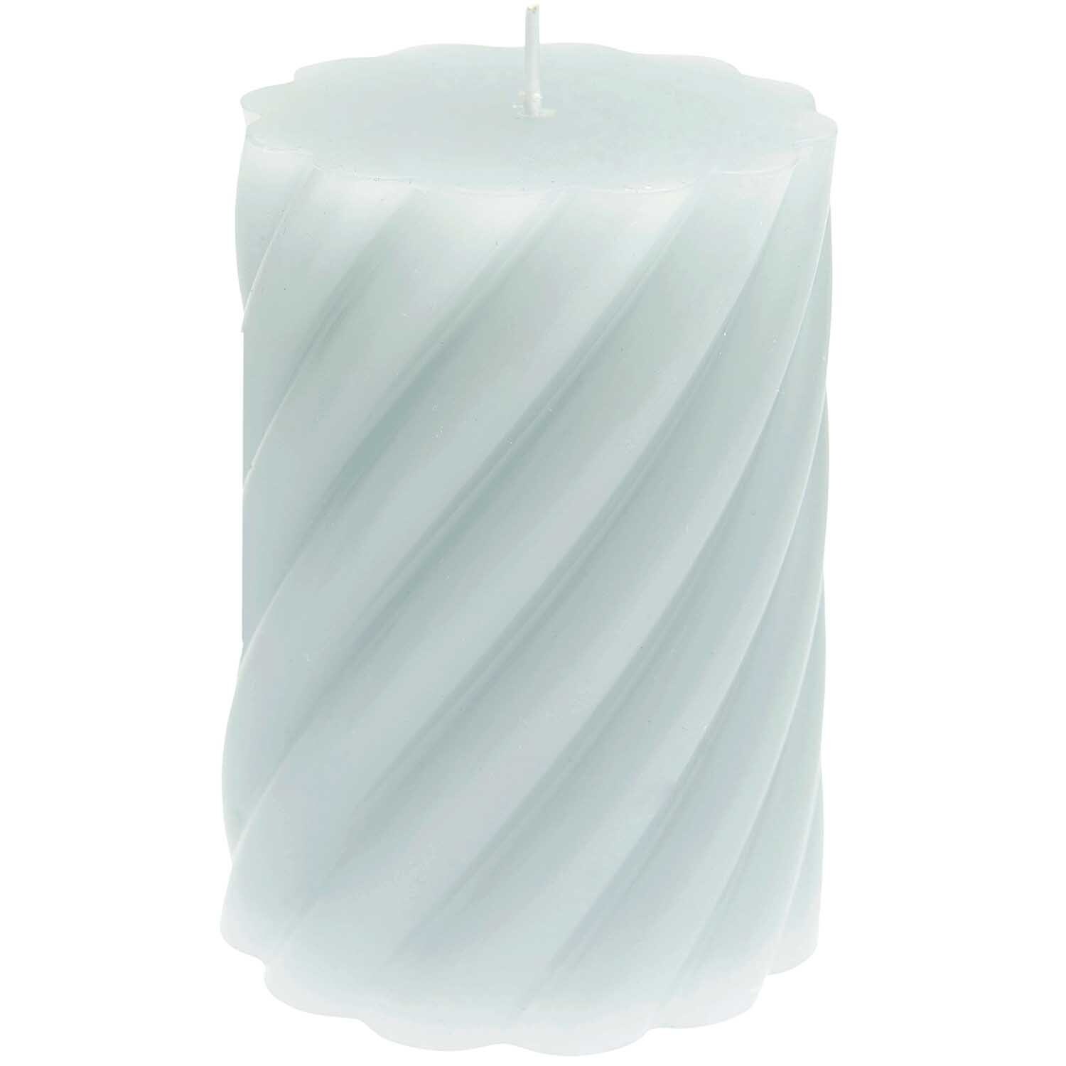 Stumpenkerze Spirale 7x10cm Farbe Mint von Rico Design Stumpenkerze Spirale 7x10cm Farbe Mint von Rico Design