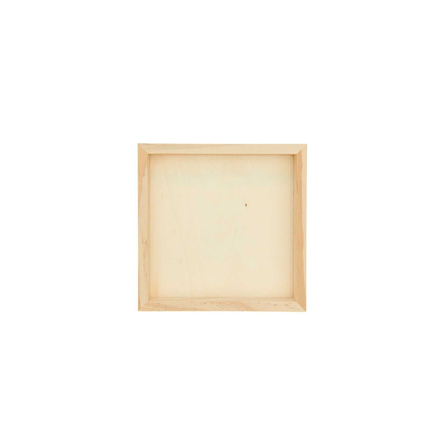 Cadre pour objets nature Taille 10,8x10,8cm from Rico Design Objektrahmen natur von Rico Design: Quadratischer Holzrahmen in natürlicher Farbe, ideal für kreative Projekte.