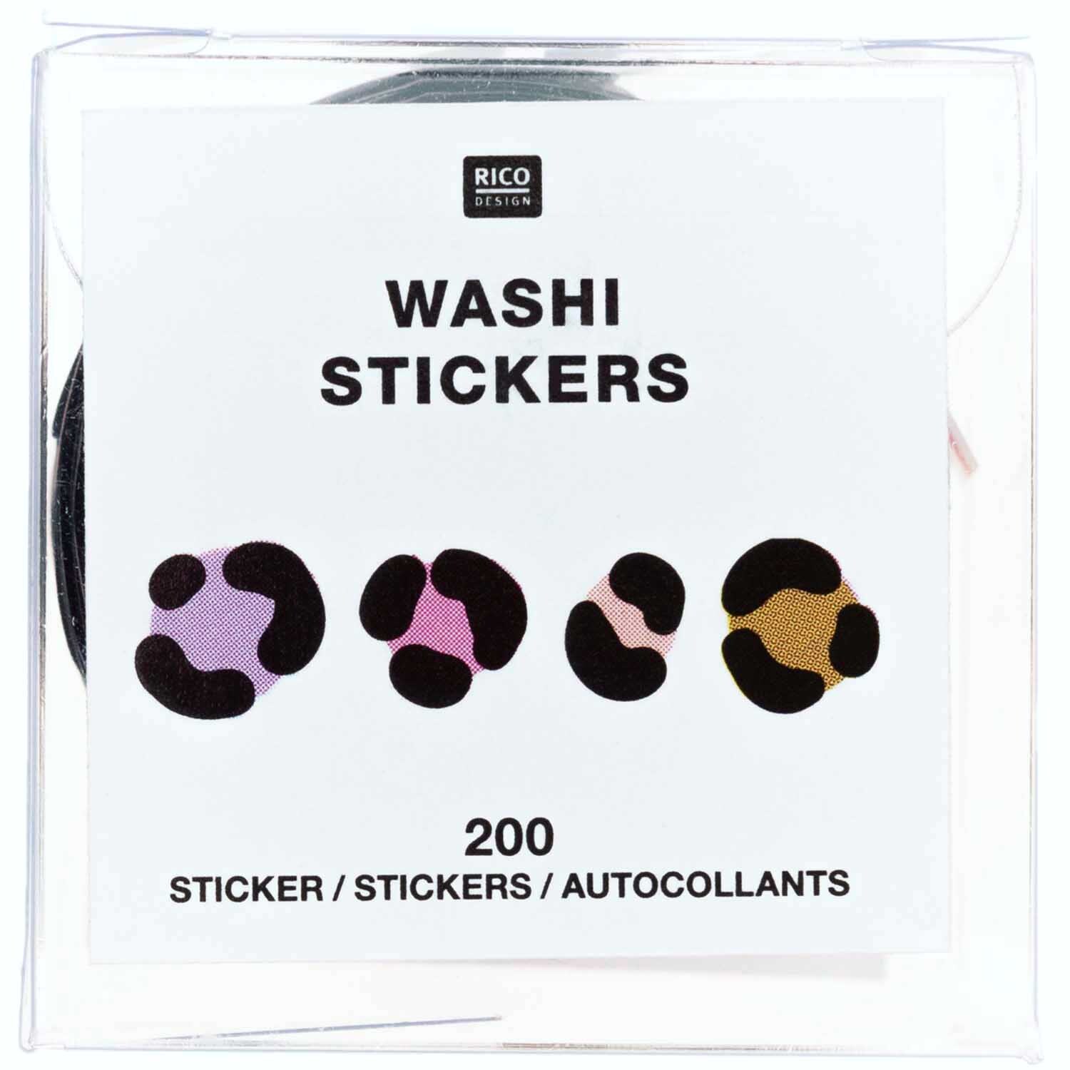 Washi Sticker Acid Leo pink 200 Stück von Rico Design