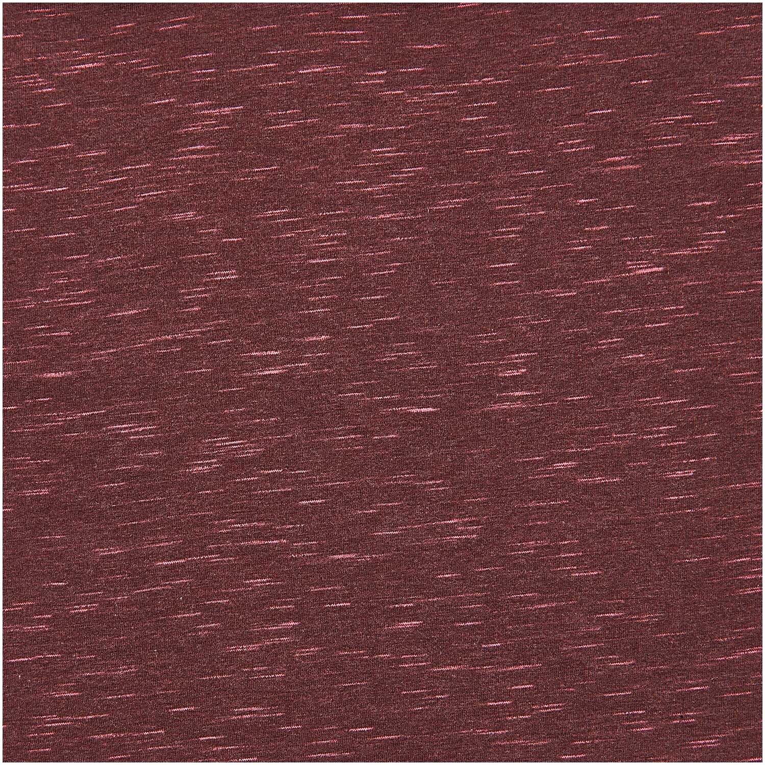 Stoffabschnitt Jersey kastanie-neonpink 80x100cm von Rico Design zeigt ein kastanienfarbenes Textilmuster mit neonpinken Akzenten.
