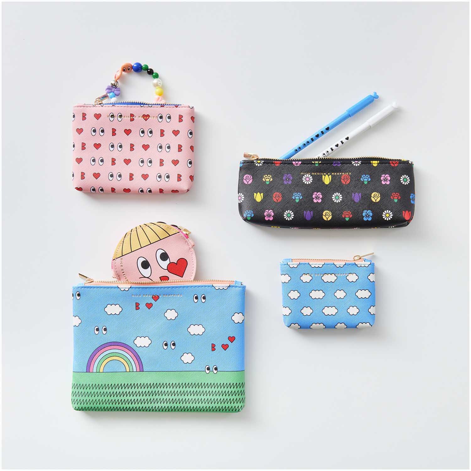 Rico Design x Redfries Etui Blumen 20x6,5cm von Rico Design