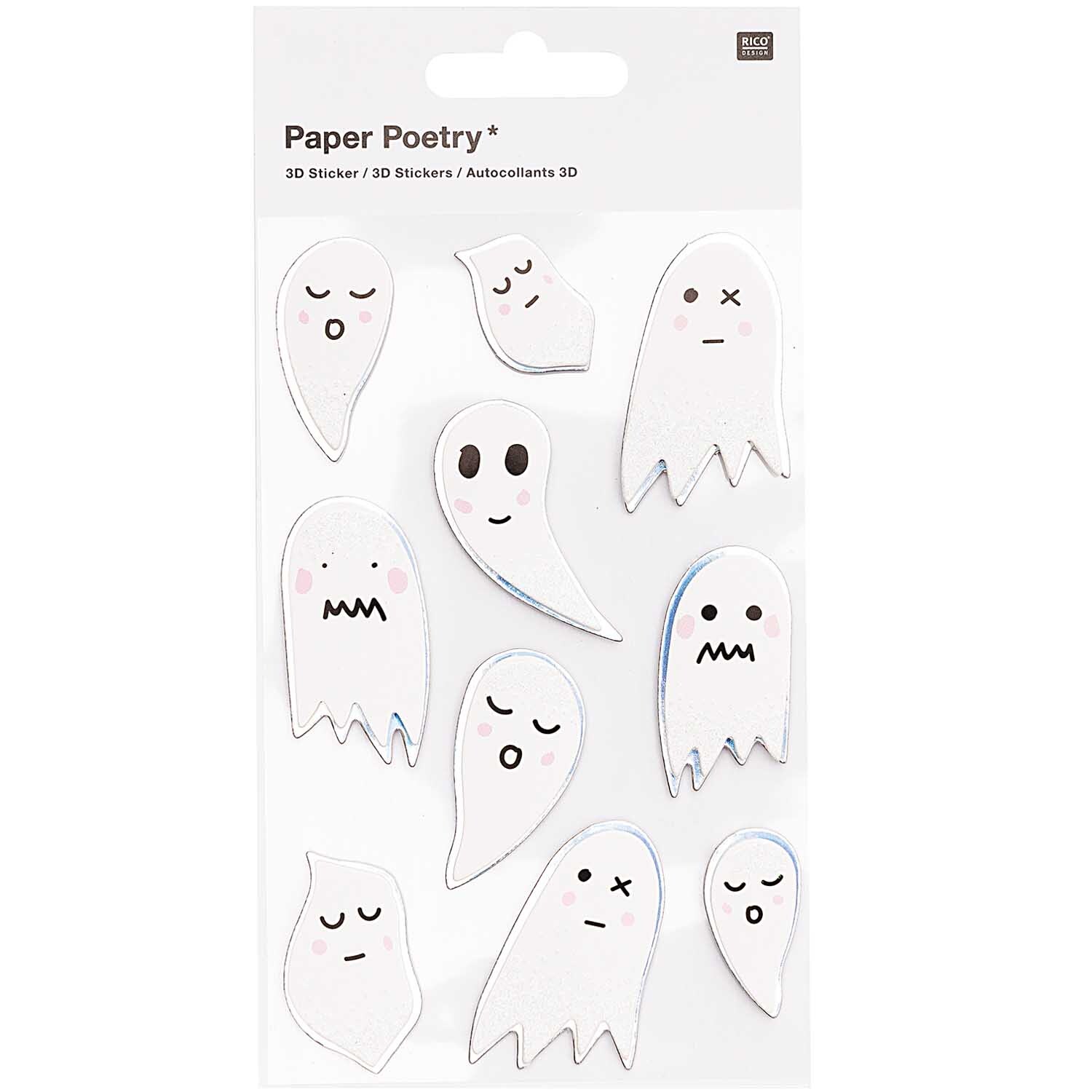 Paper Poetry 3D Sticker Gespenster von Rico Design