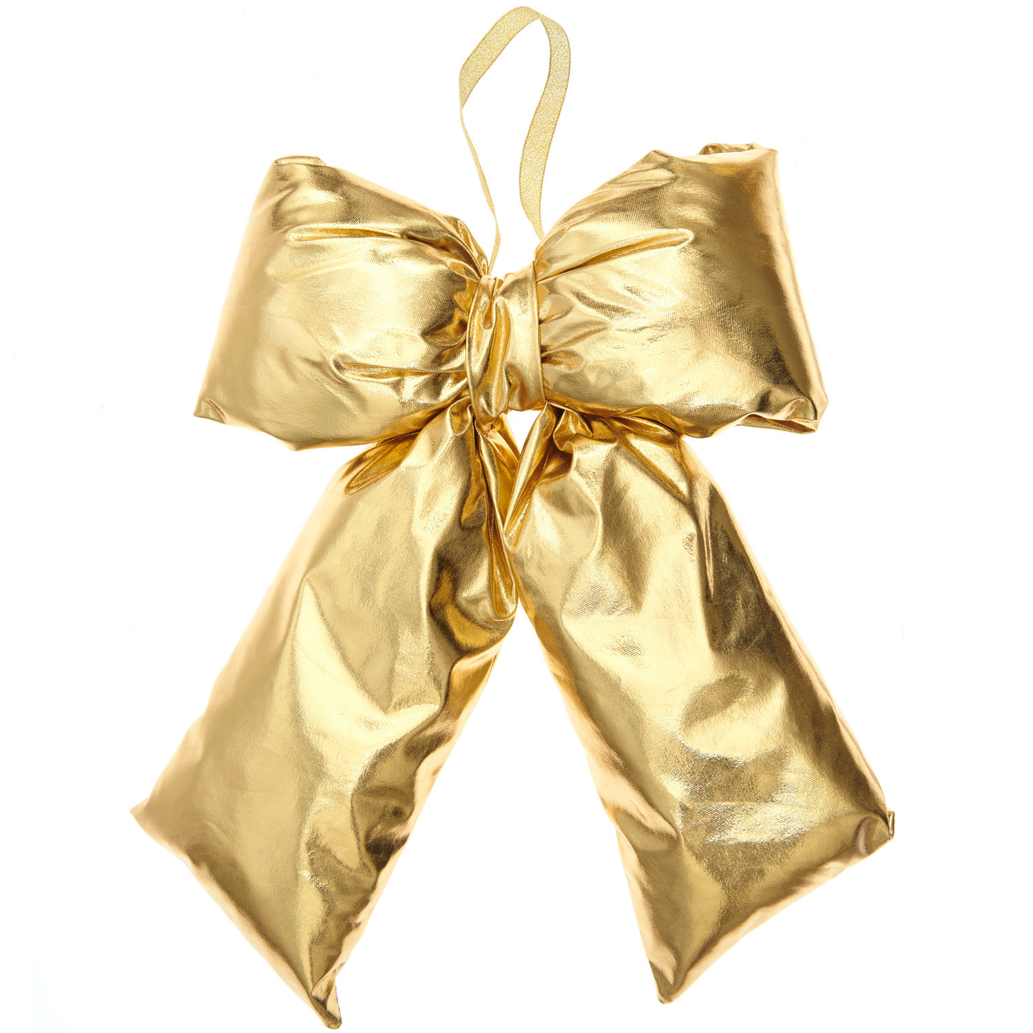 Weihnachtsschleife Gold von Rico Design, glänzend und dekorativ, ideal für festliche Dekorationen.