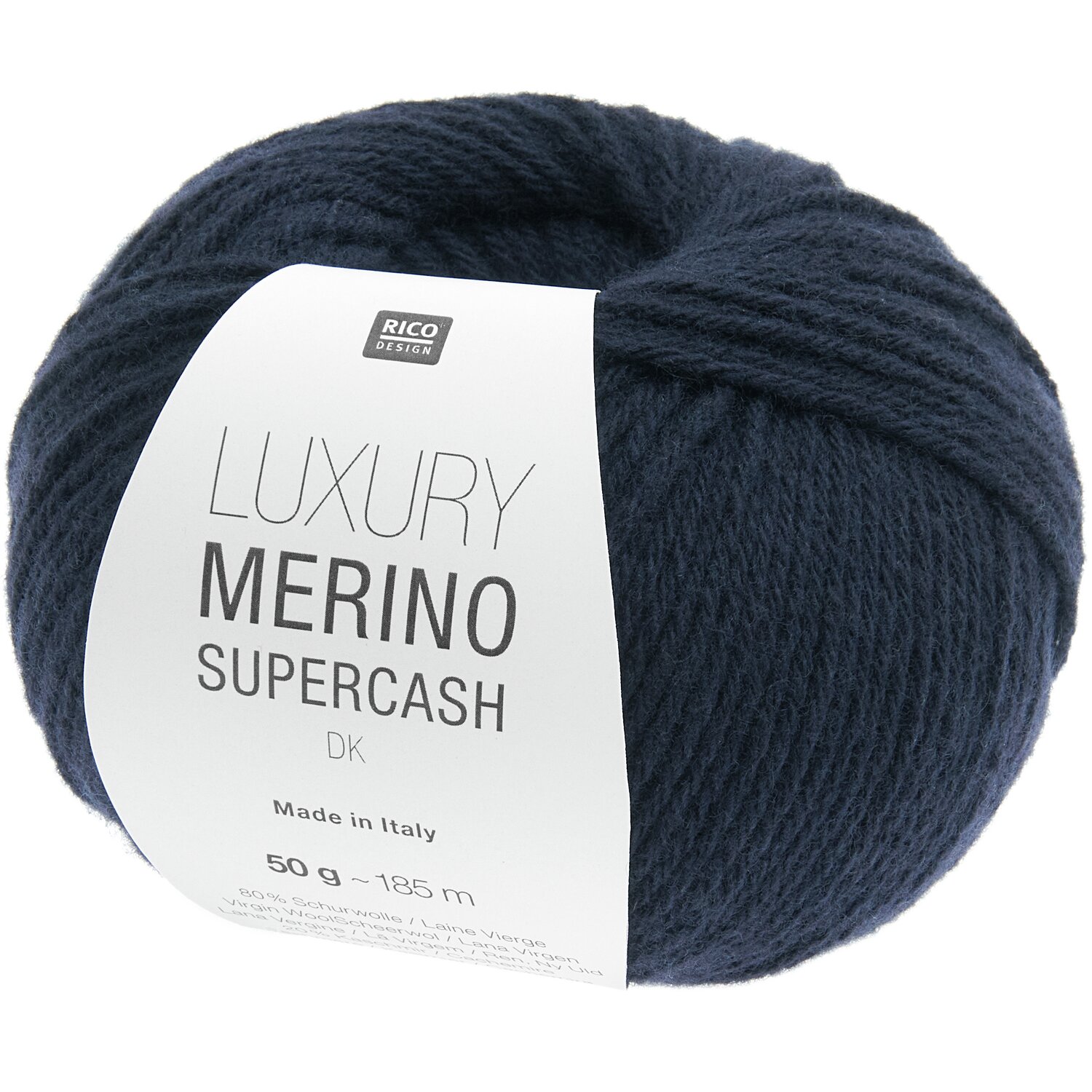 Luxury Merino Supercash dk 50g 160m Couleur Marine from Rico Design Luxury Merino Supercash dk 50g 160m Couleur Marine from Rico Design
