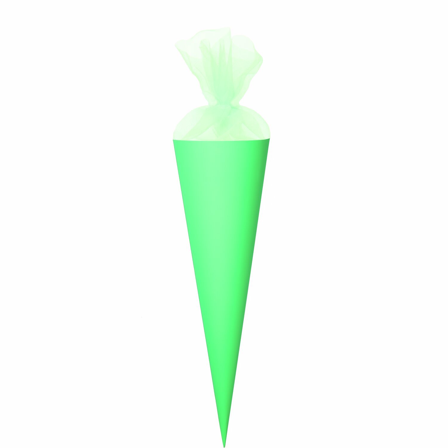 Schultüte Rohling mit Tüllverschluss Neon 70cm Farbe Neon Grün von Rico Design Schultüte Rohling mit Tüllverschluss Neon 70cm Farbe Neon Grün von Rico Design
