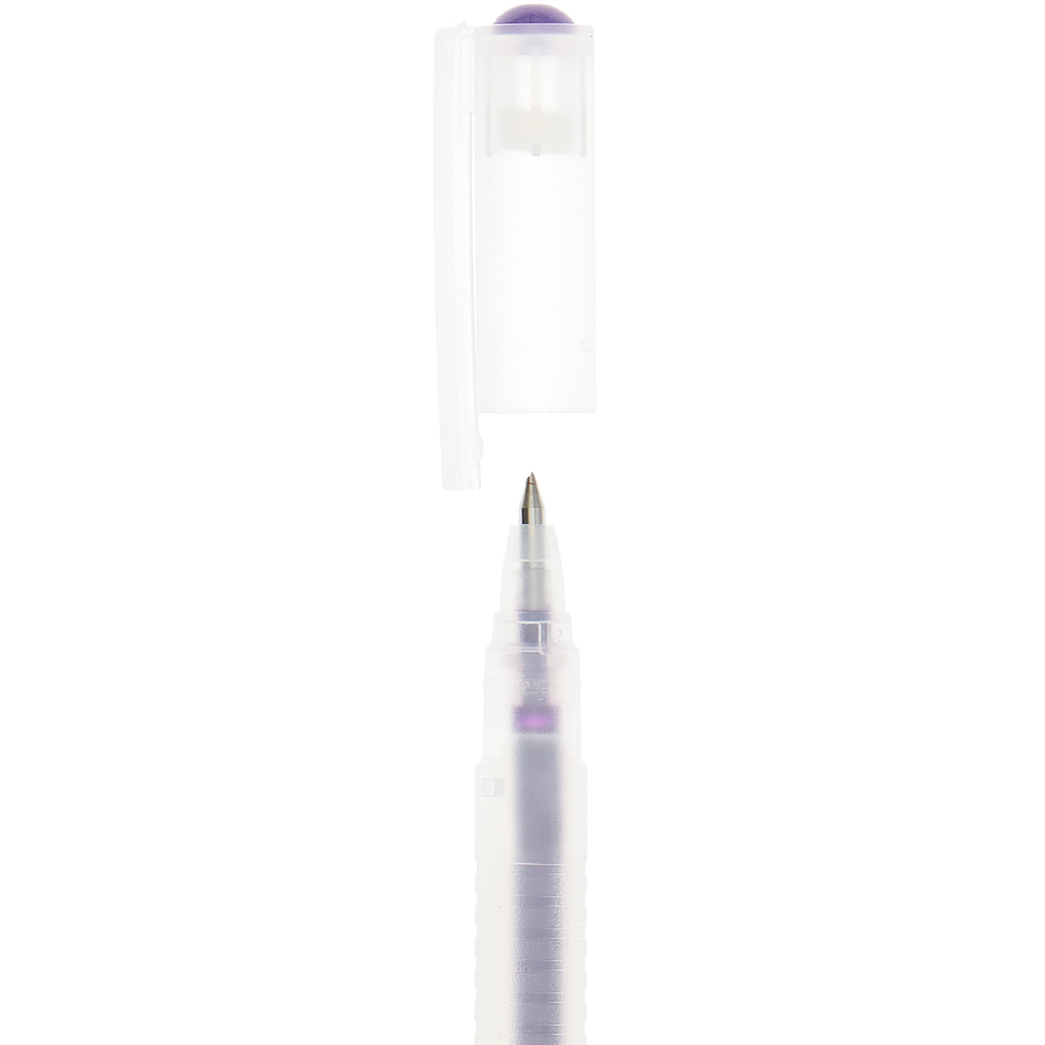 Gelstift Basic 0,5mm Farbe Lila von Rico Design Gelstift Basic 0,5mm in lila von Rico Design, mit abnehmbarem Deckel und feiner Spitze. Ideal für präzises Schreiben.