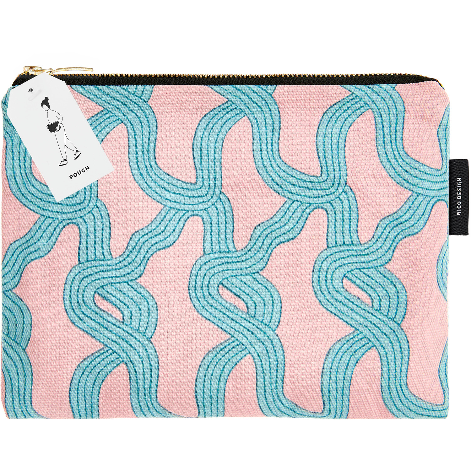 Canvas-Pouches Myzel Rosa 17x23cm von Rico Design