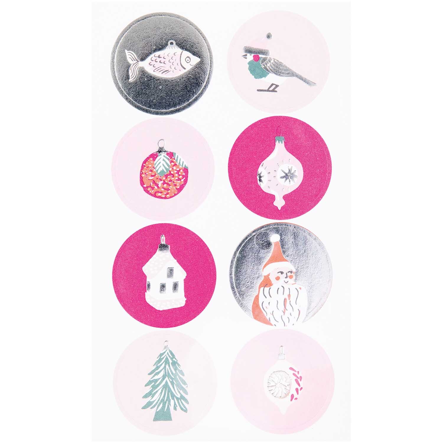 Paper Poetry Sticker Nostalgic Christmas pastell 76 Stück von Rico Design