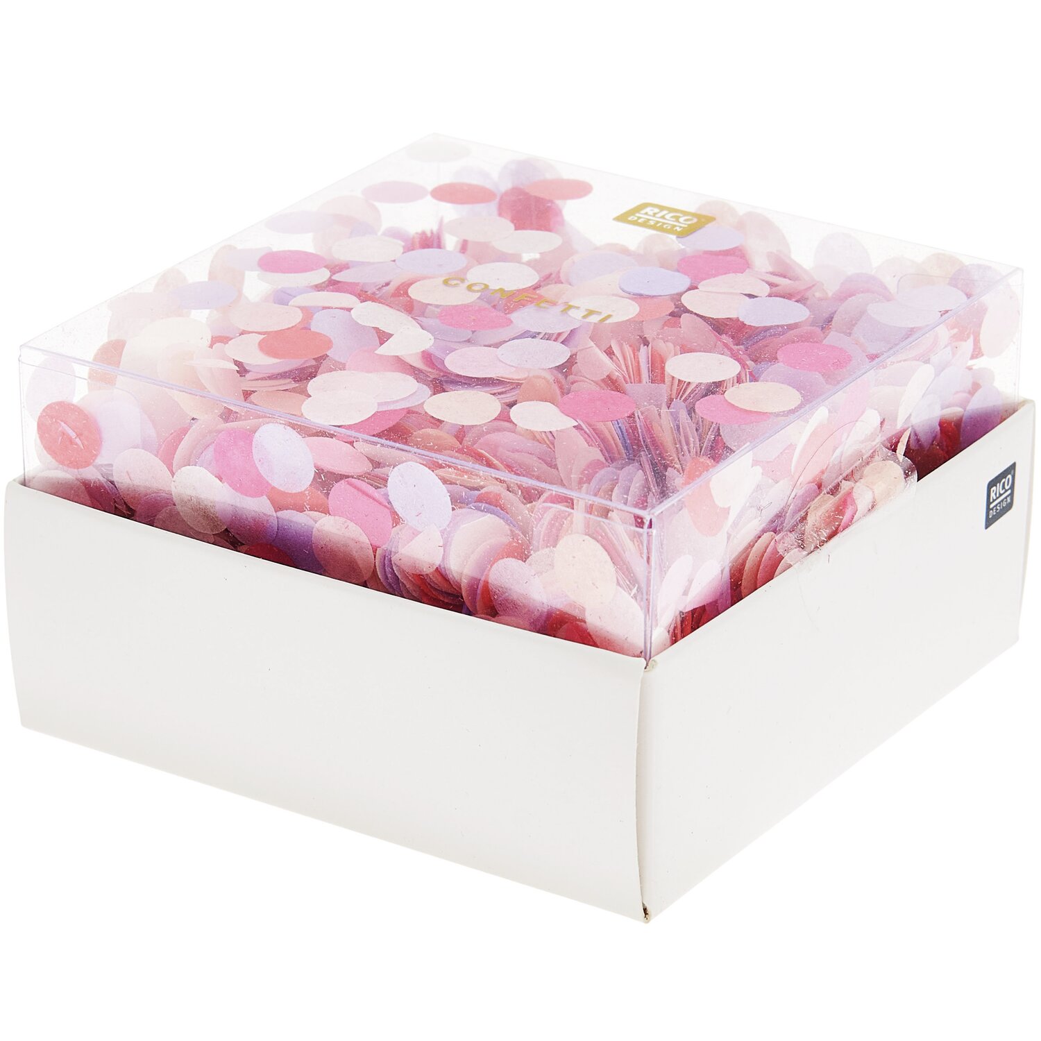 Konfetti La Vie en Rose rund  20g 8mm von Rico Design