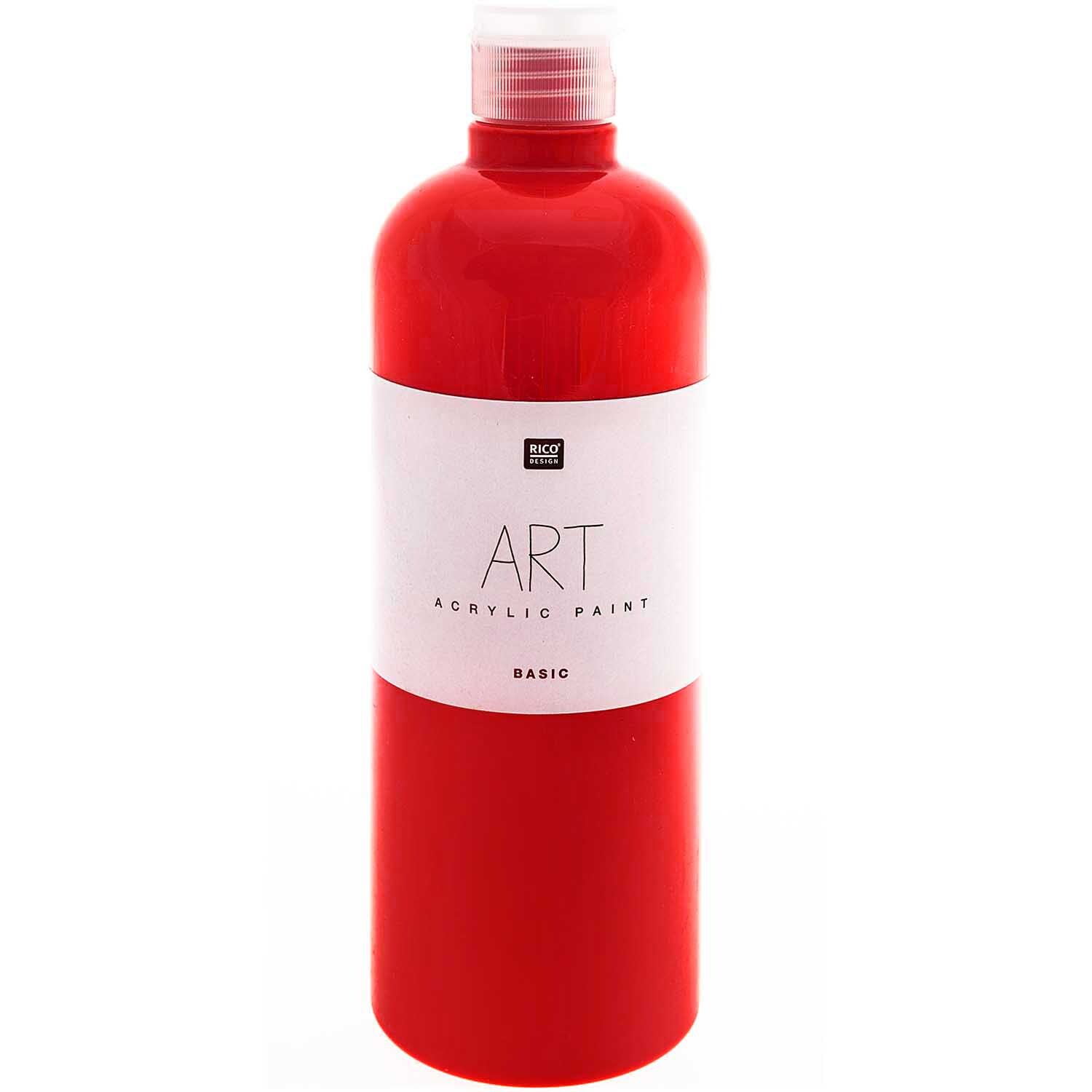 ART Künstler Acrylfarbe 750ml Farbe Rot von Rico Design ART Künstler Acrylfarbe 750ml in leuchtendem Rot von Rico Design, ideal für kreative Projekte.
