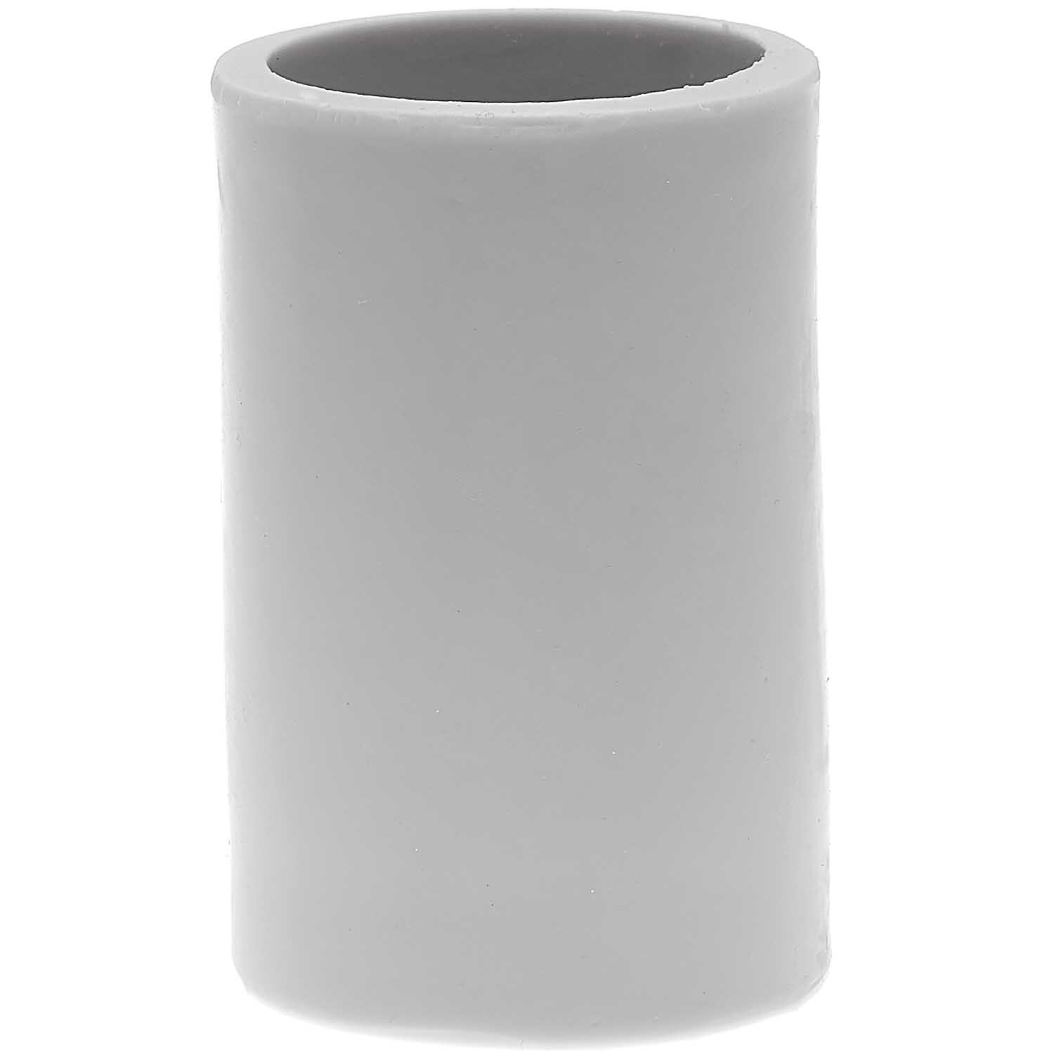 Kerzengießform Zylinder 61x61x90mm von Rico Design, graue Form für das Gießen von Kerzen.
