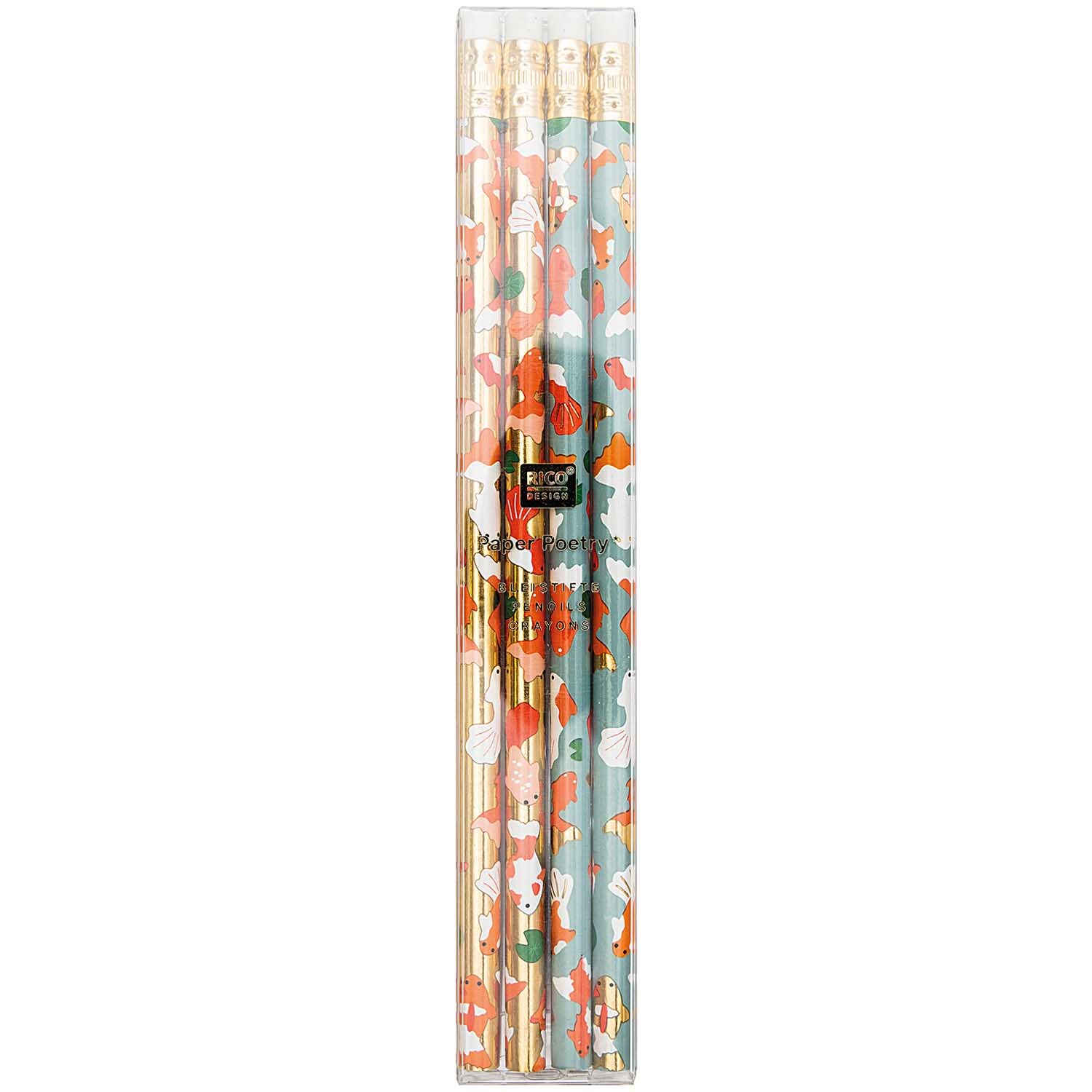 Paper Poetry Bleistifte Jardin Japonais Kois 4er-Set von Rico Design