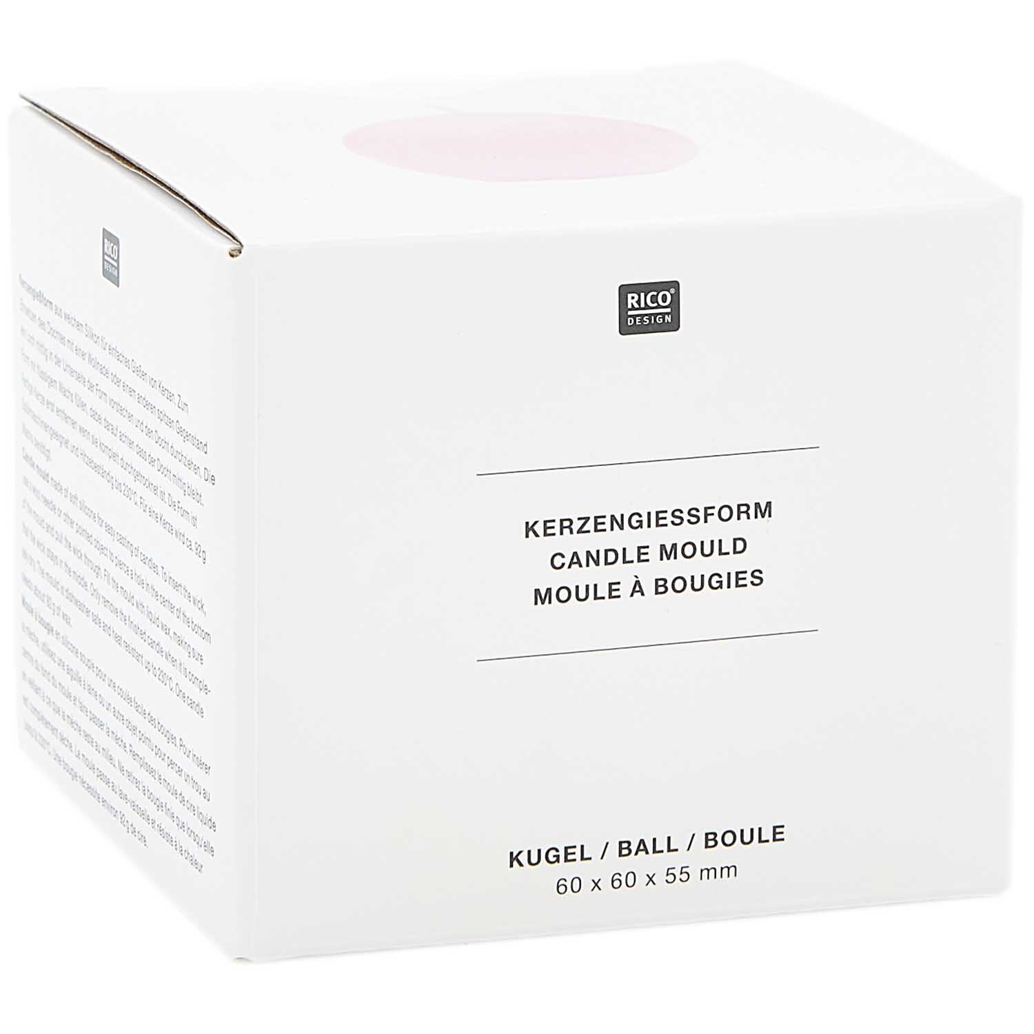 Kerzengießform Kugel 74x74x65mm von Rico Design