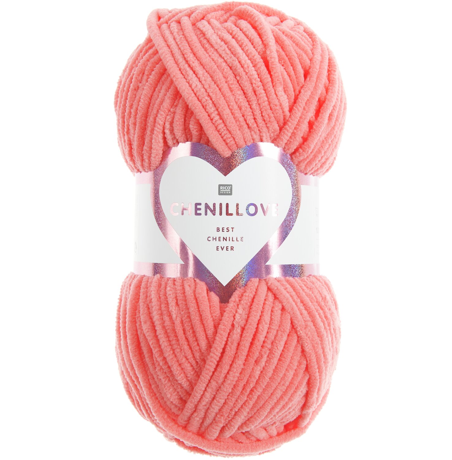 Creative Chenillove 100g 110m Couleur Corail from Rico Design Creative Chenillove, weiches Garn in Koralle, 100g 110m, ideal für Strick- und Häkelprojekte.
