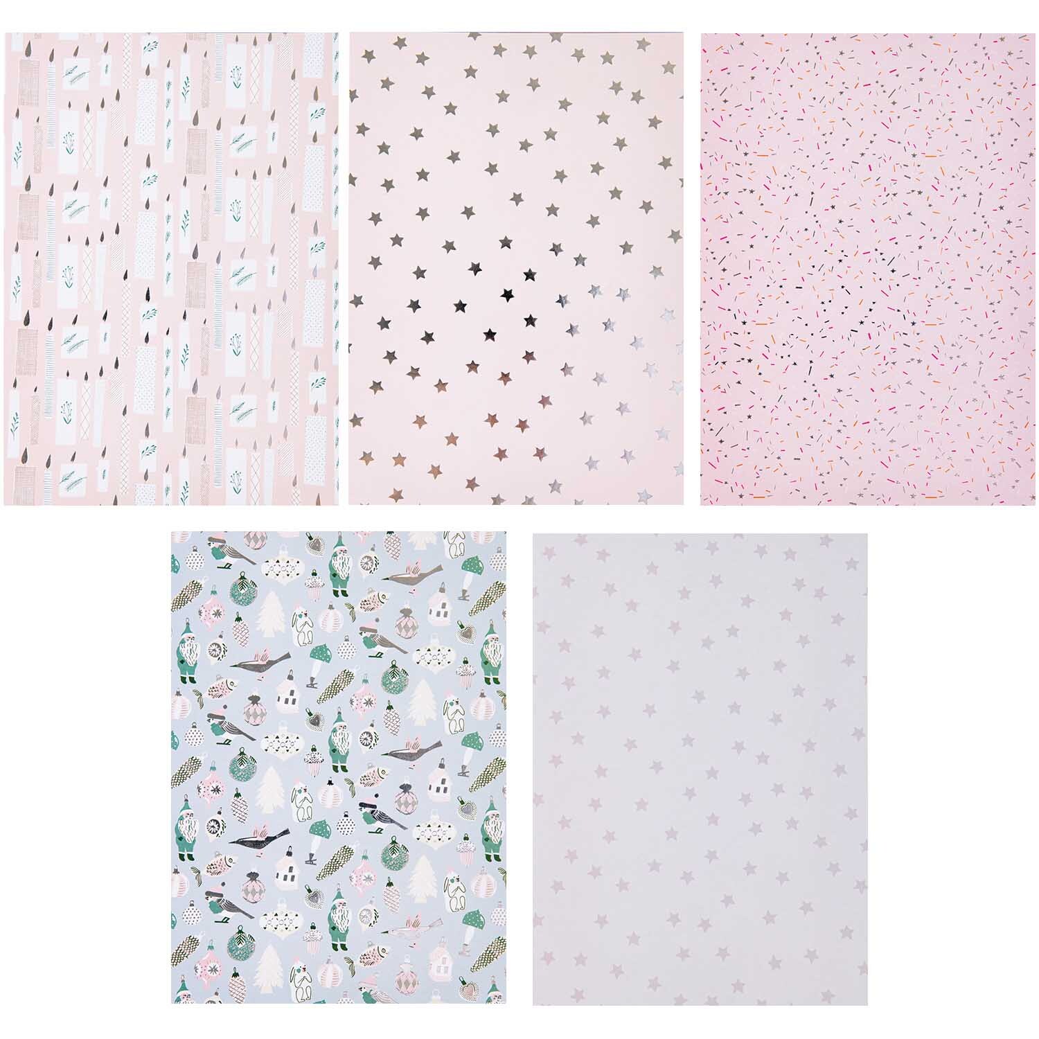 Paper Poetry Motivpapier Nostalgic Christmas pastell 30 Blatt von Rico Design Paper Poetry Motivpapier Nostalgic Christmas zeigt pastellfarbene Designs mit Sternen und weihnachtlichen Motiven. Ideal für kreative Projekte.