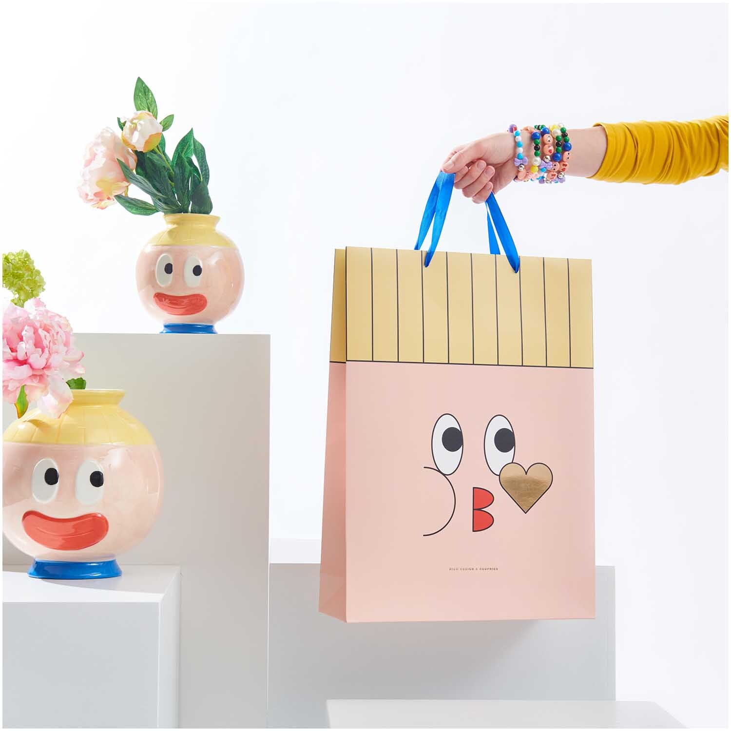 Rico Design x Redfries Geschenktüte Eye Candy 33x45x10cm von Rico Design
