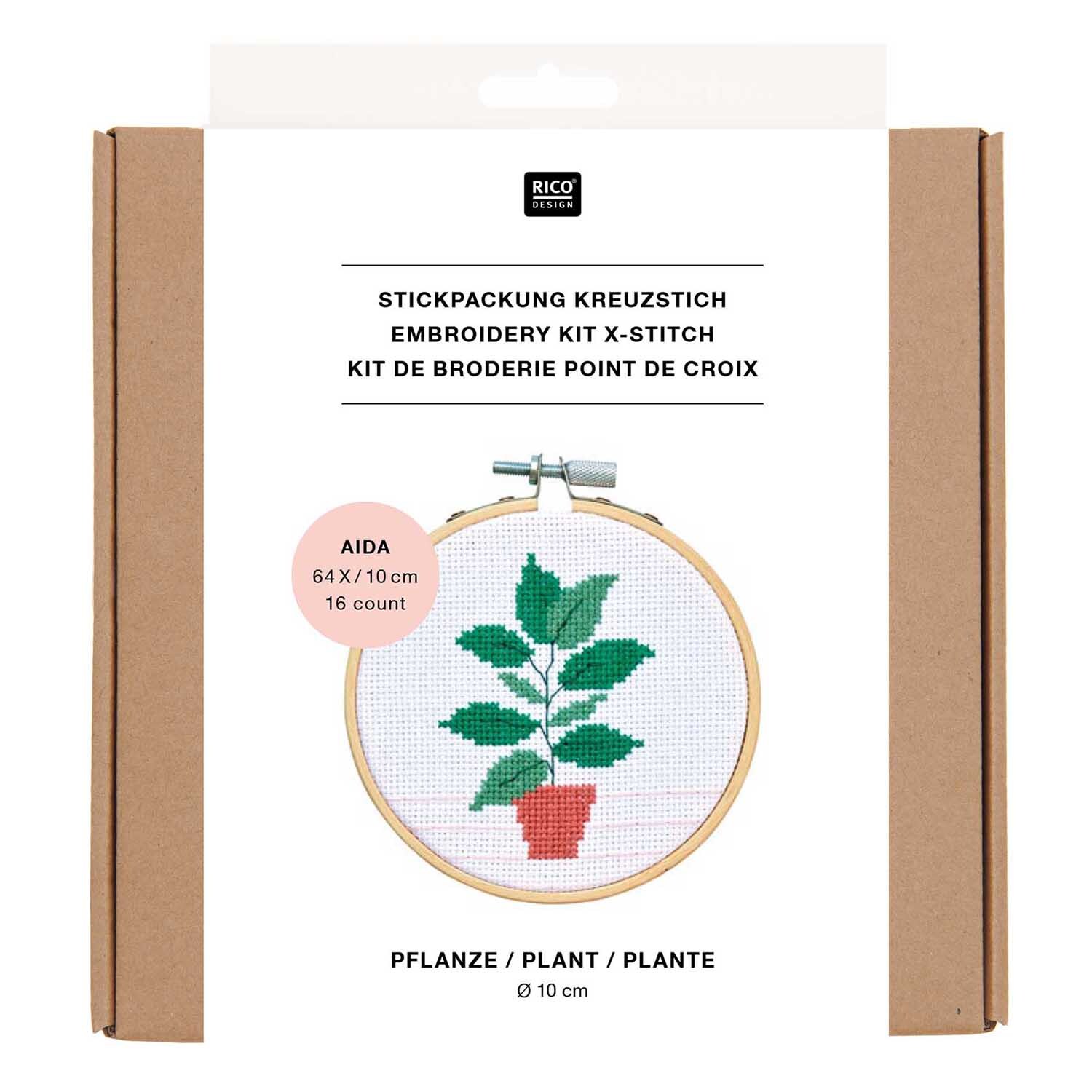 Kit de broderie Mini Kit Plante Image Ø 10cm from Rico Design