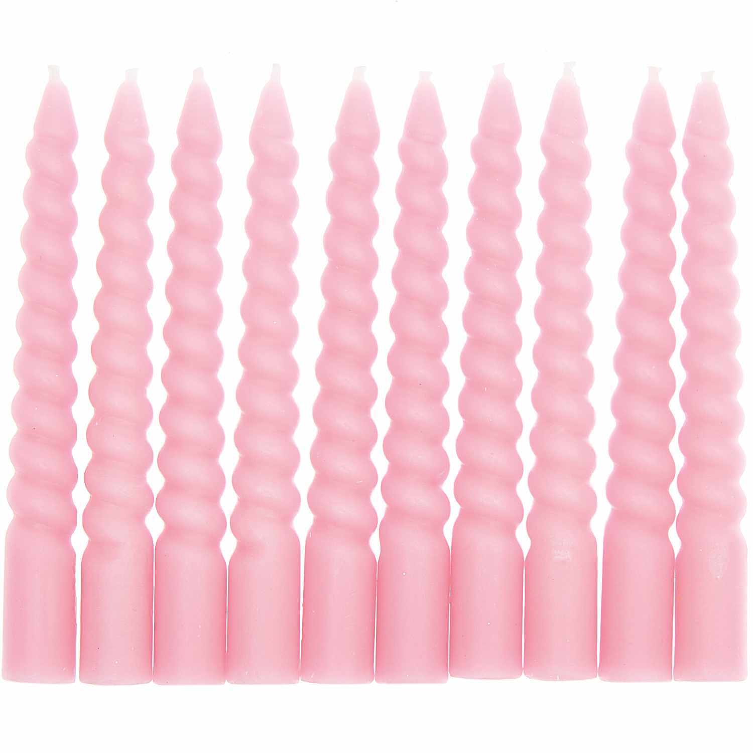 Spiralkerzen 1,2x10cm 10 Stück Farbe Rosa von Rico Design Spiralkerzen 1,2x10cm 10 Stück von Rico Design in Rosa, elegant gedreht, ideal für Dekorationen.