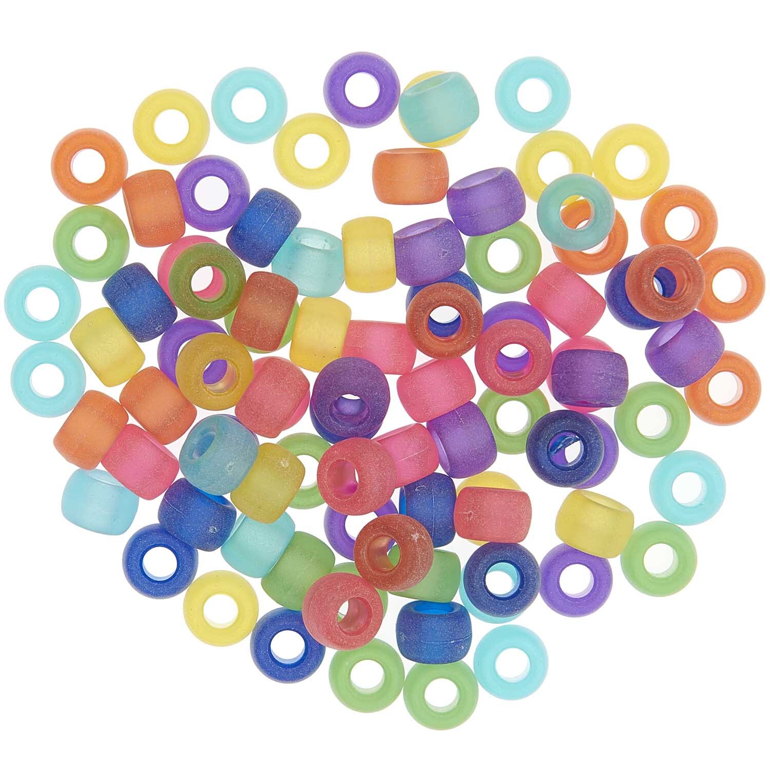 itoshii - Ponii Beads frozen Regenbogen 9x6mm 400 Stück von Rico Design itoshii - Ponii Beads frozen Regenbogen 9x6mm, 400 Stück, bunte Perlen von Rico Design auf weißem Hintergrund. Ideal für kreative Bastelprojekte.
