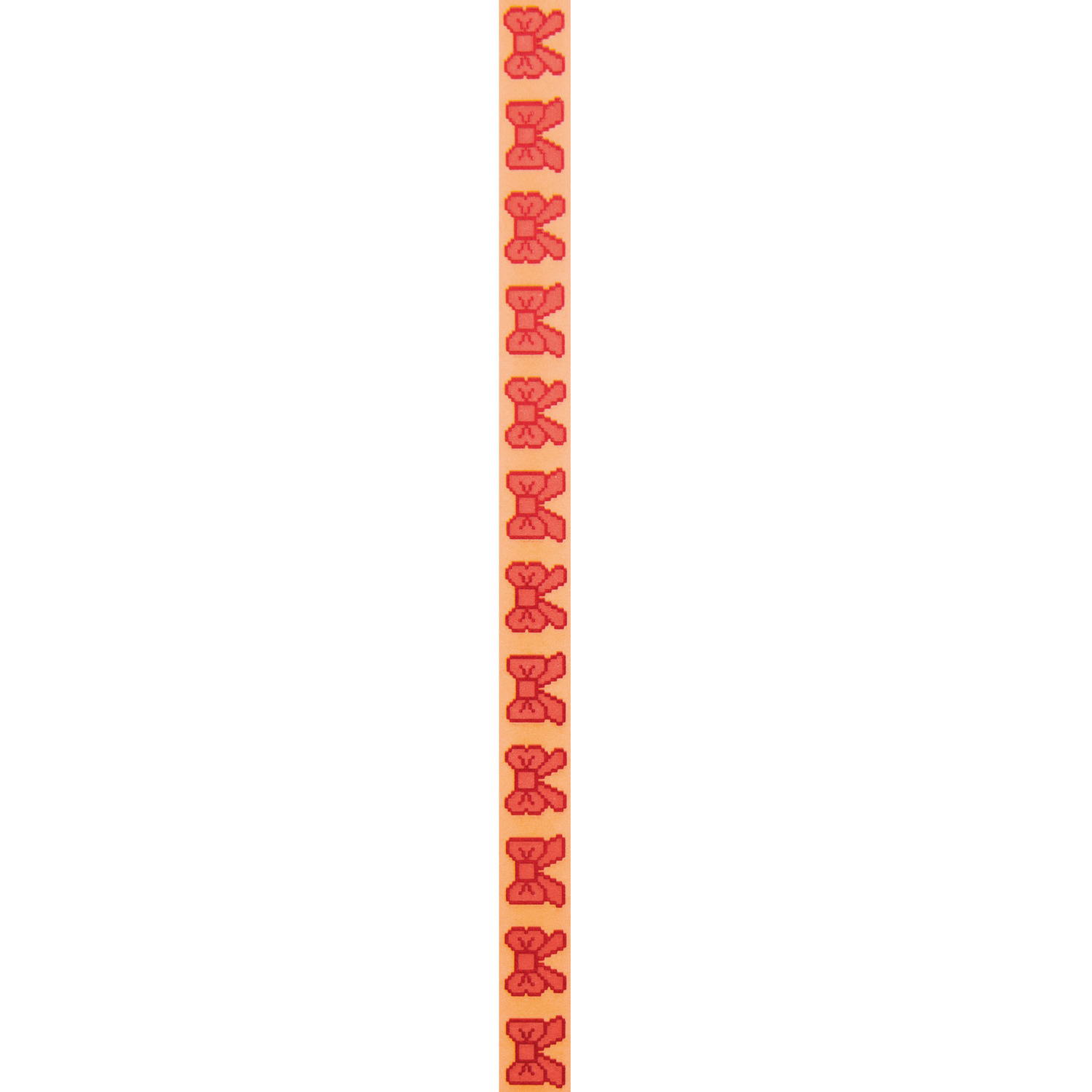 Paper Poetry Tape Schleifen Pixel Rot 1,5cmx10m von Rico Design Paper Poetry Tape Schleifen Pixel Rot von Rico Design, 1,5cm x 10m, zeigt rote Schleifenmuster.