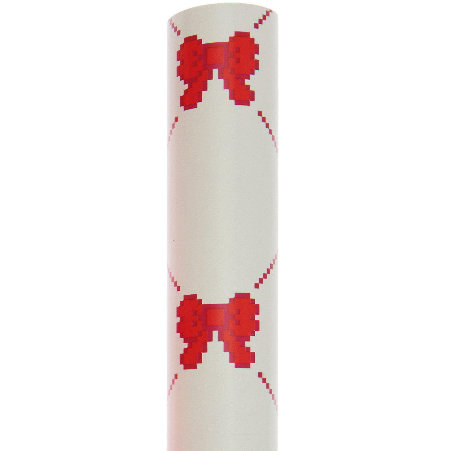 Geschenkpapier Pixel Schleifen zeigt ein elegantes Design mit Schleifenmuster in Creme von Rico Design, ideal für besondere Anlässe.