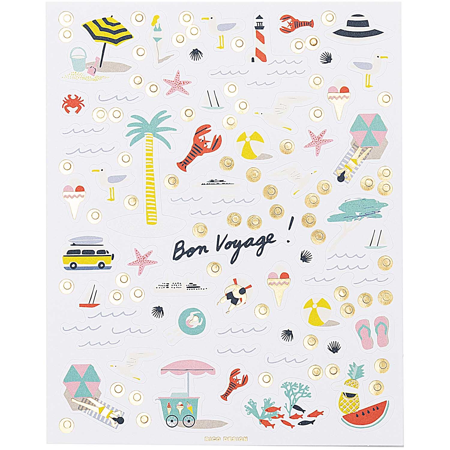 Paper Poetry Sticker Maritim 220 Stück von Rico Design