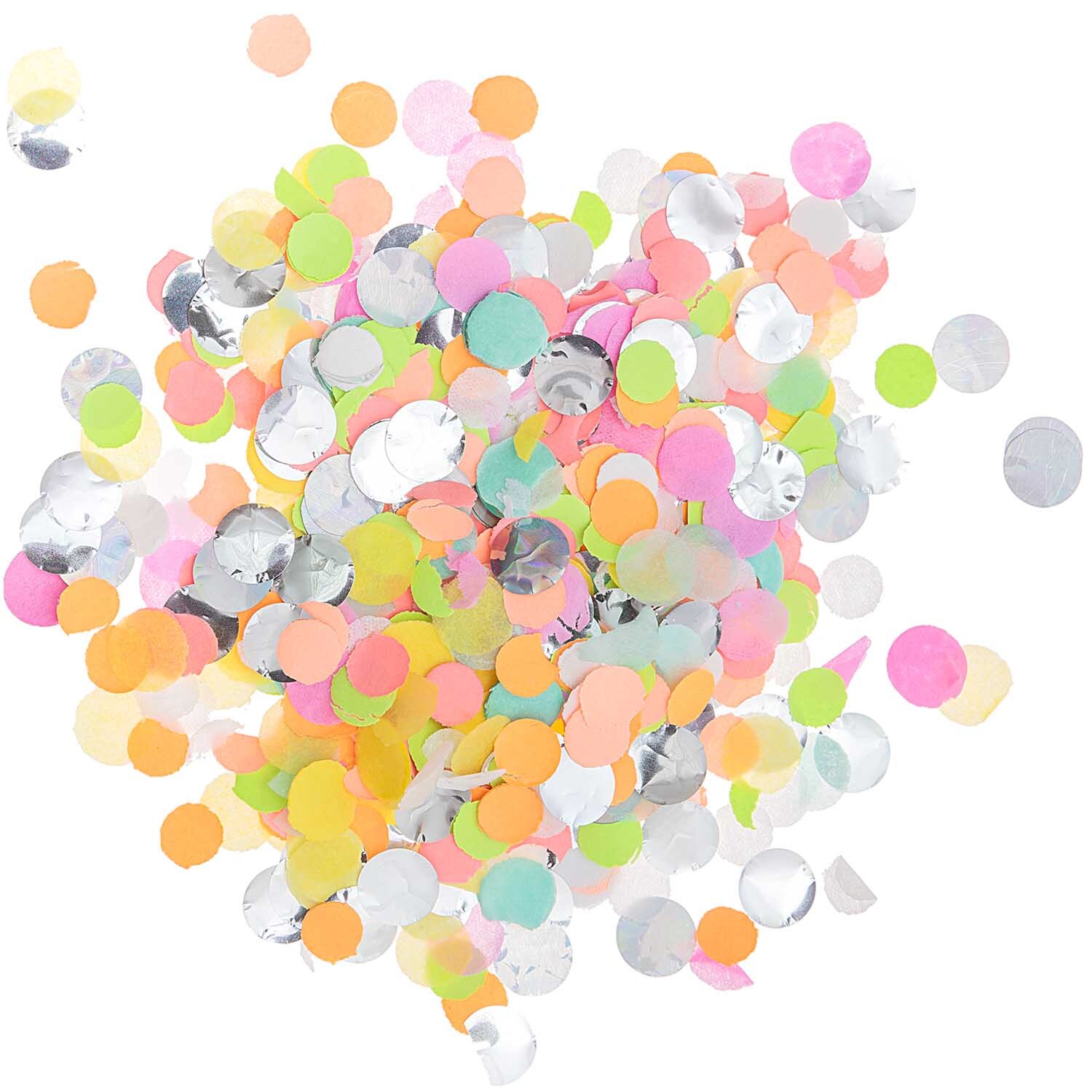 Konfetti Mix neon 20g: Bunte, leuchtende Konfetti von Rico Design in verschiedenen Neonfarben.