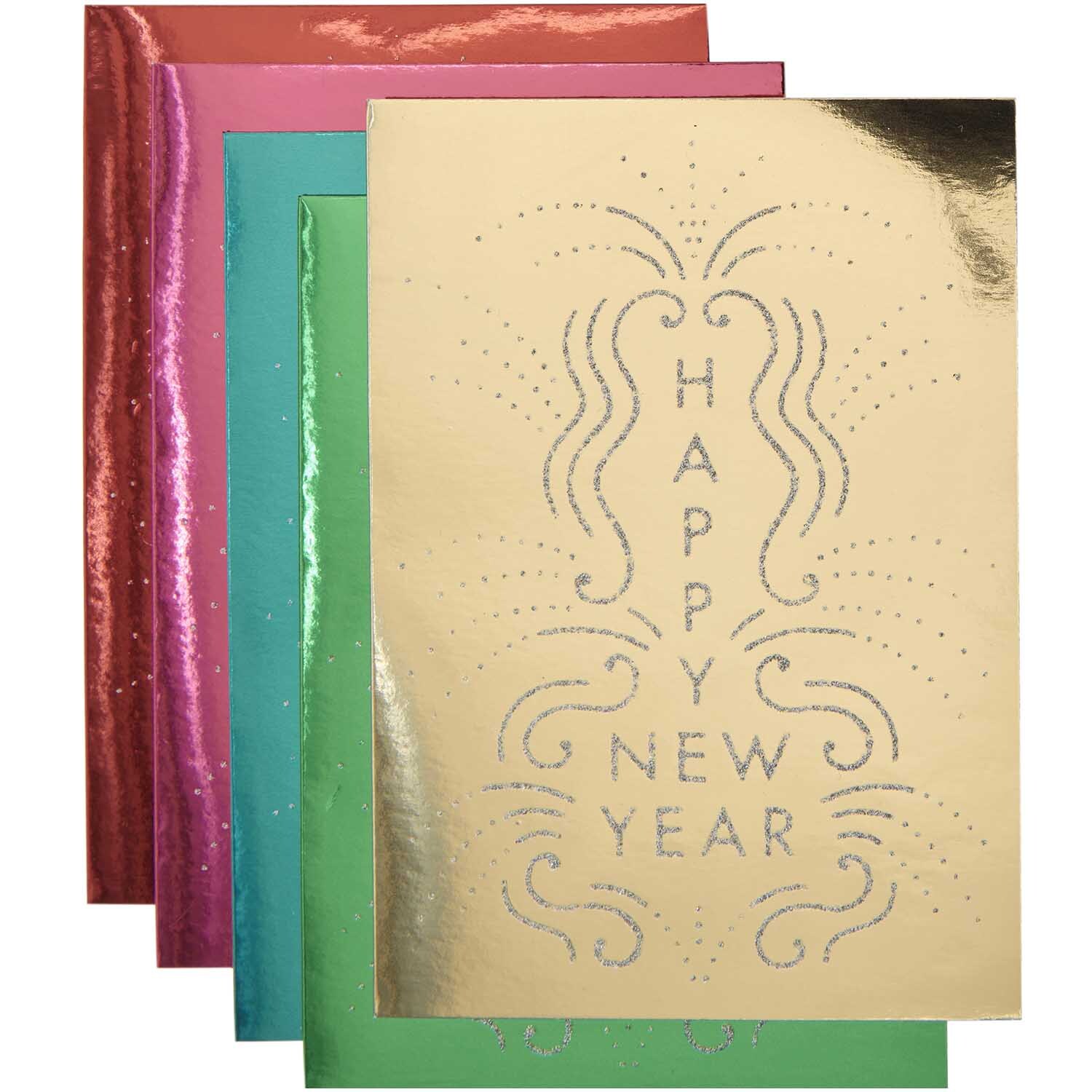 Paper Poetry Kartenset Happy New Year multicolor 20-teilig von Rico Design Paper Poetry Kartenset Happy New Year: Ein 20-teiliges Set mit bunten Karten von Rico Design.