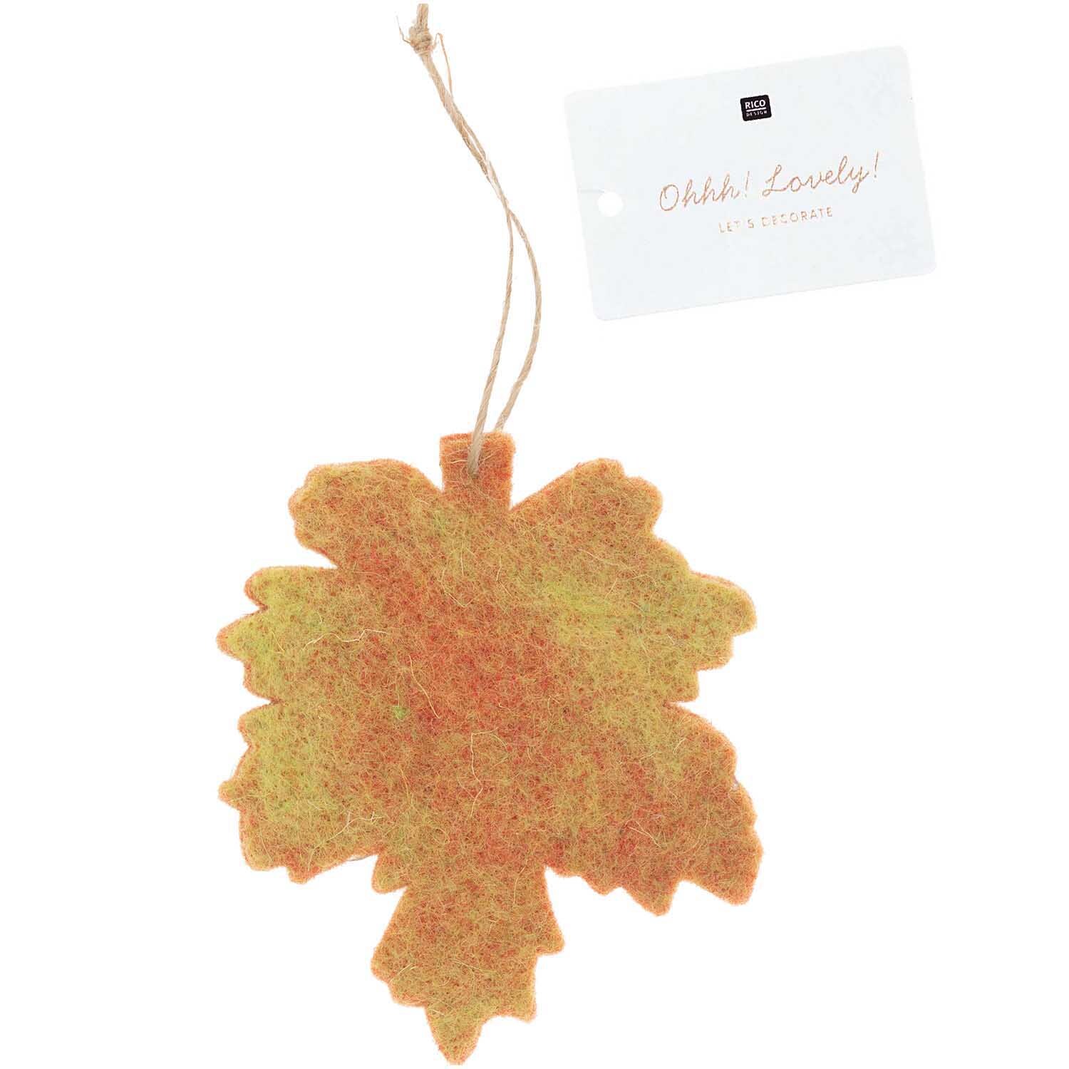 Filzhänger Herbstblatt 9x10cm von Rico Design